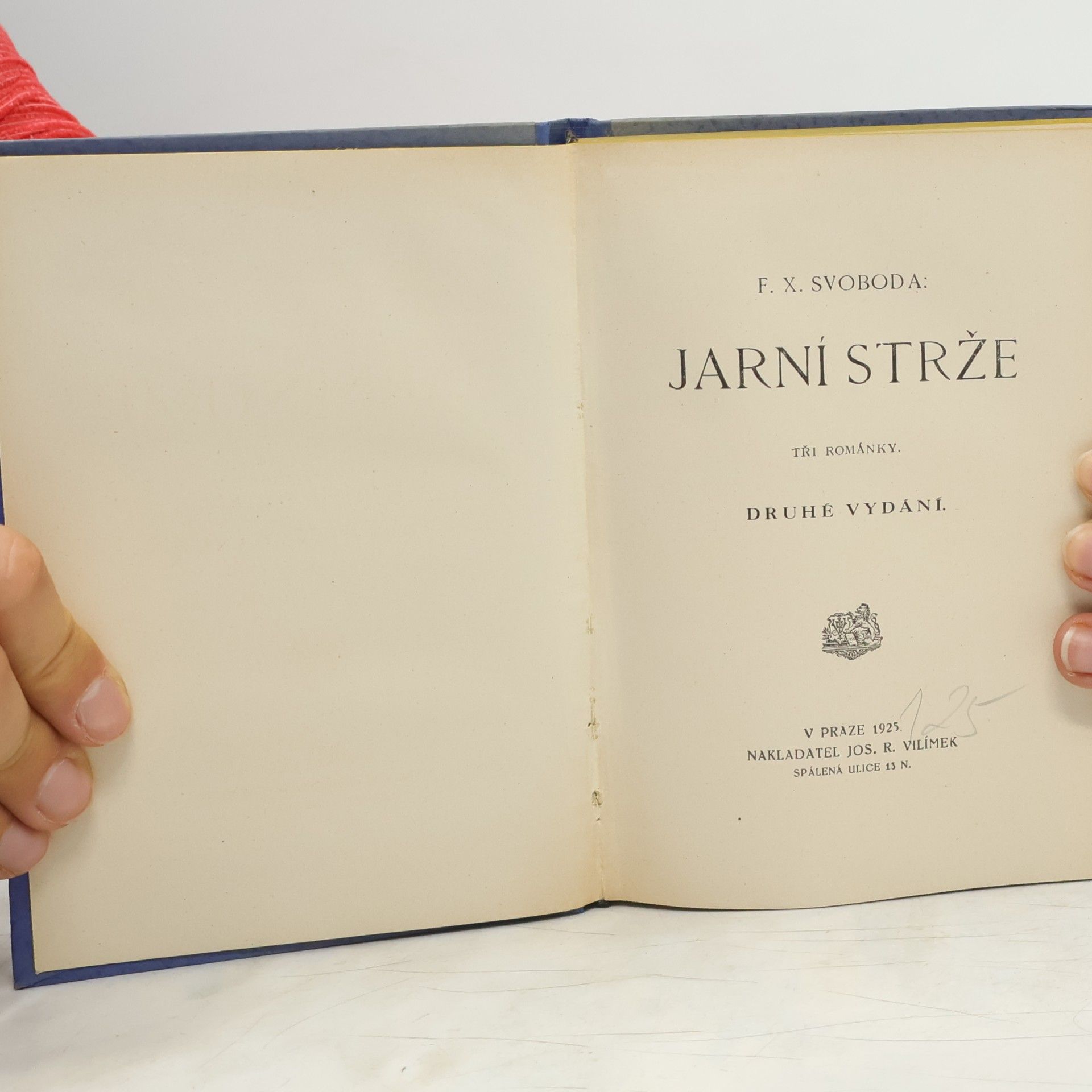 František Xaver Svoboda Jarní strže