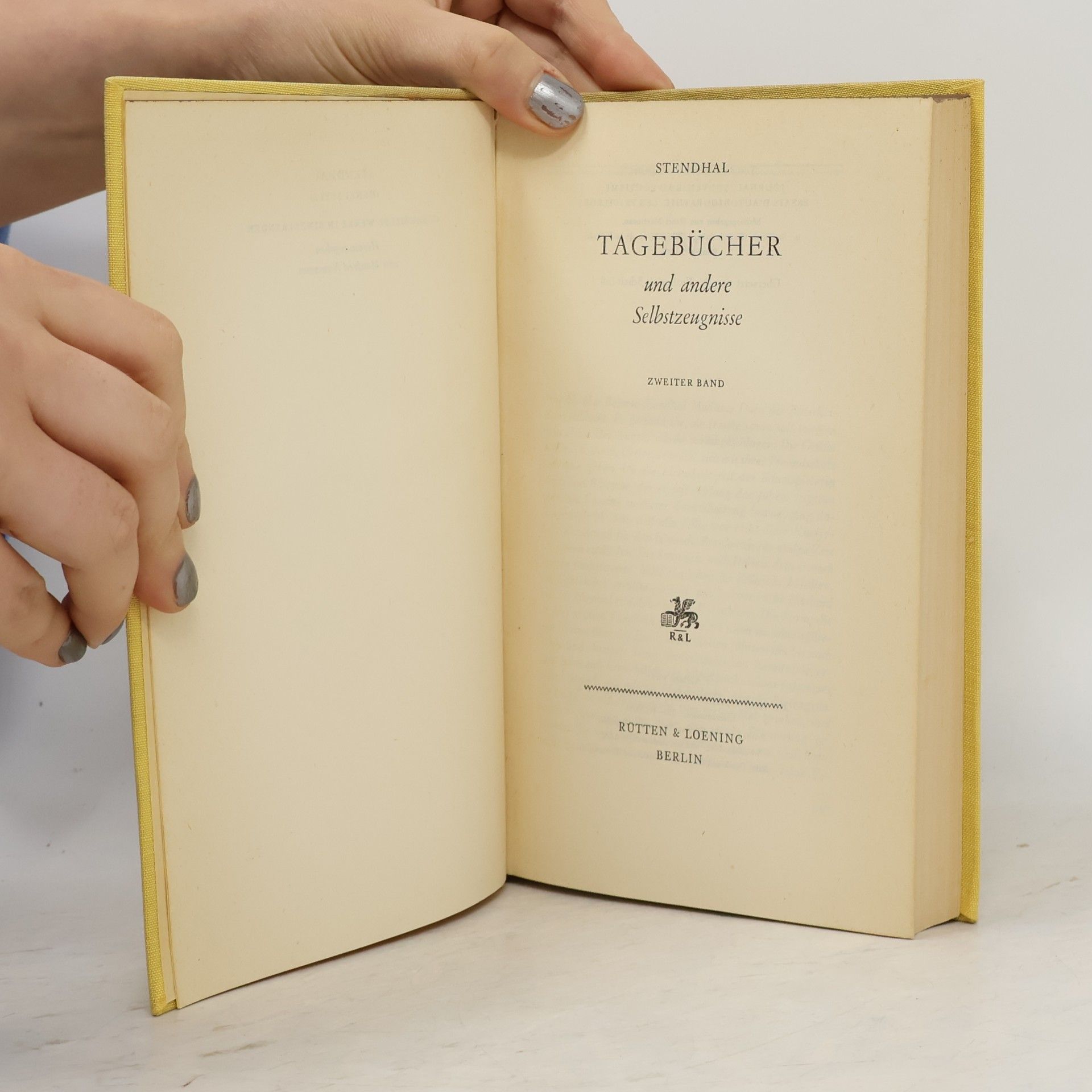 Stendhal Tagebücher 2.