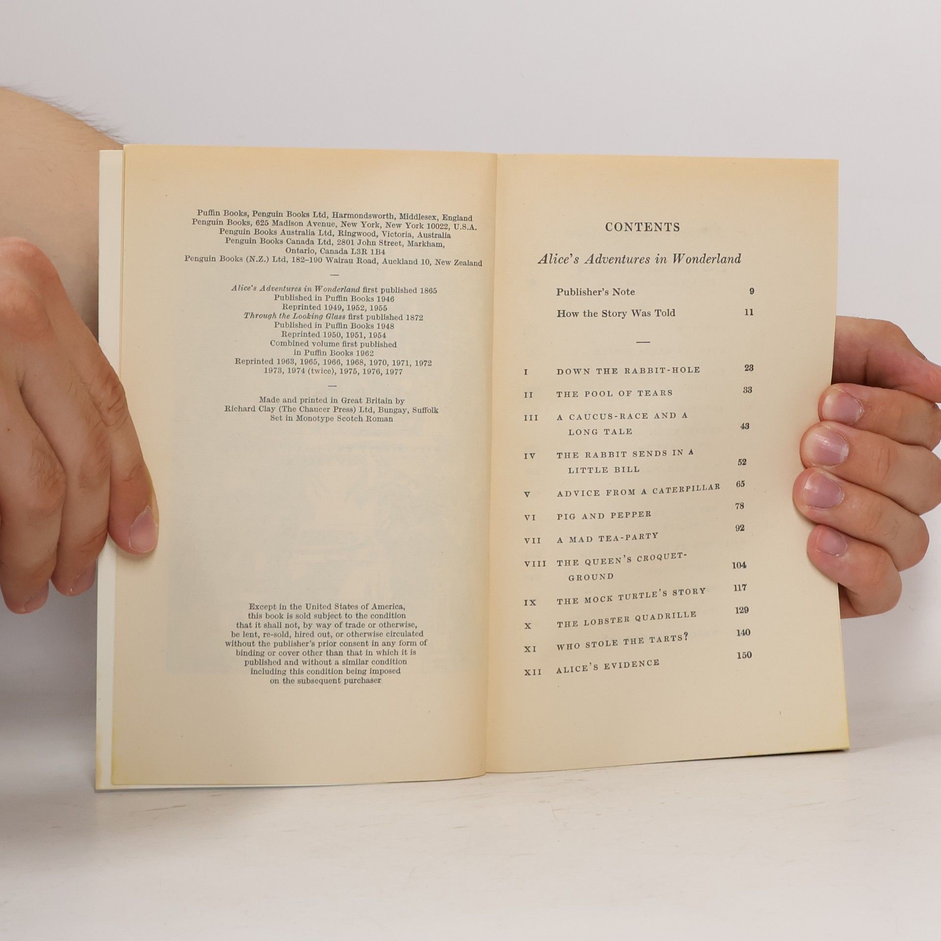 Lewis Carroll Alice's adventures in Wonderland and through the looking glass