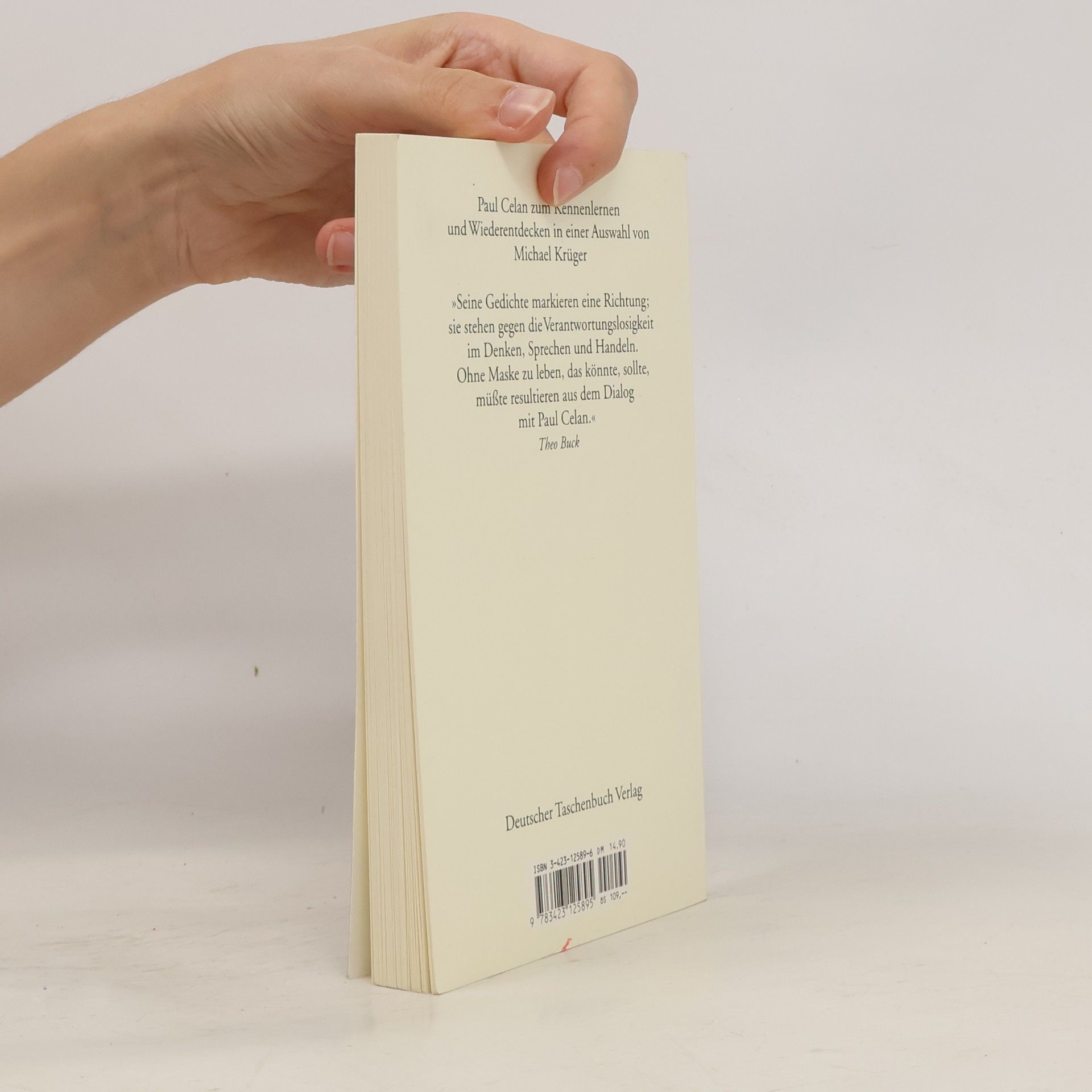 Paul Celan Die Hand voller Stunden. Gedichte