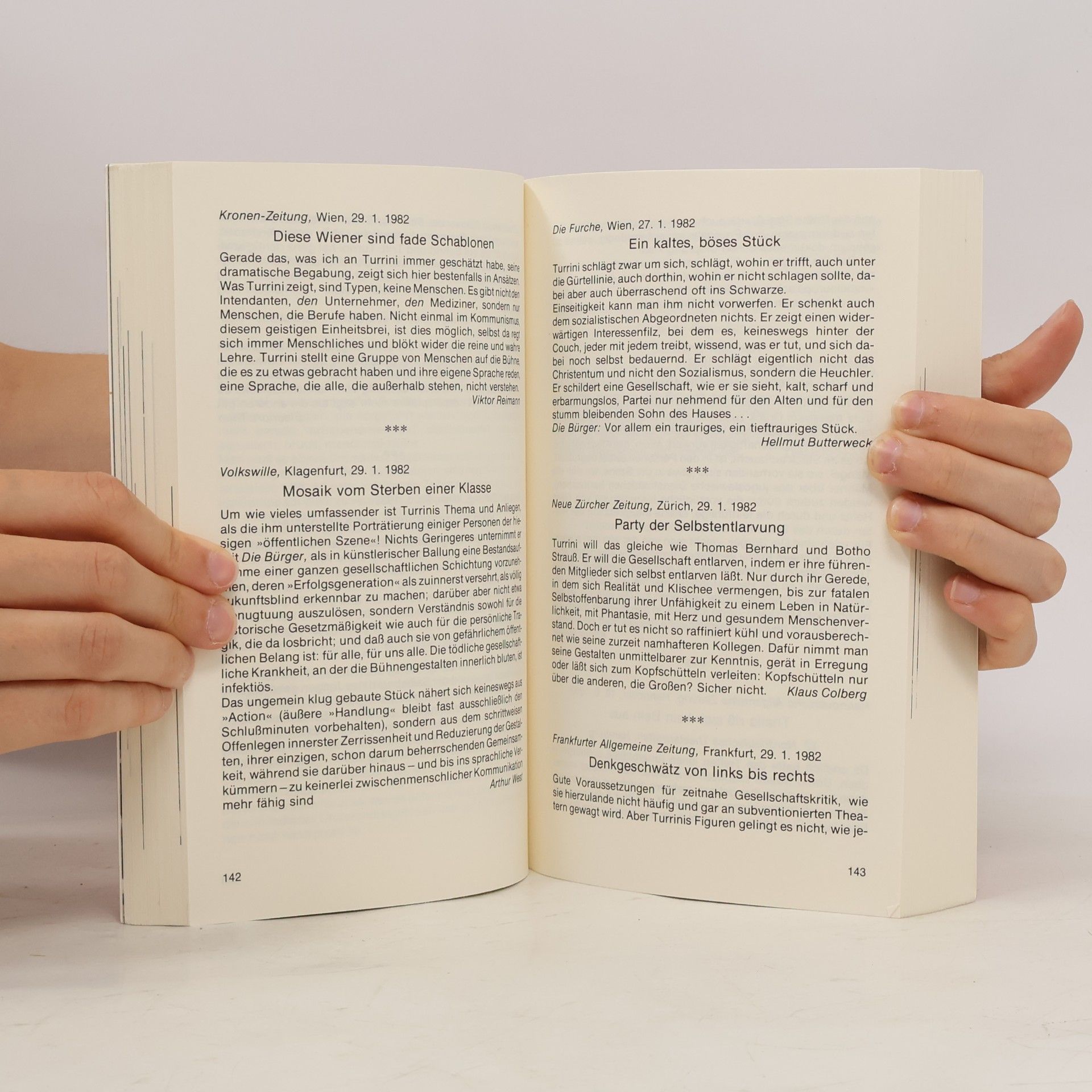 Peter Turrini Turrini Lesebuch zwei