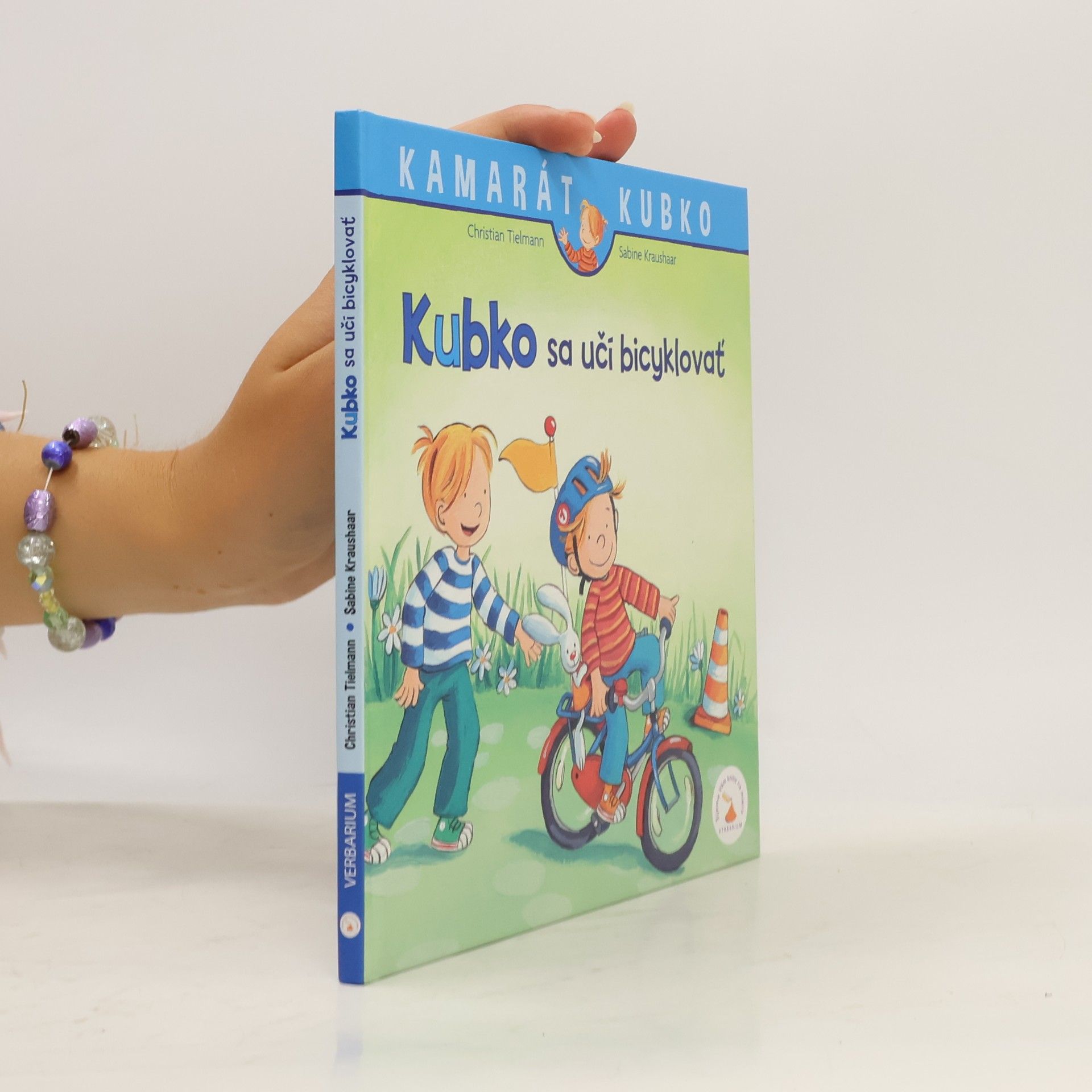 Christian Tielmann Kubko sa učí bicyklovať