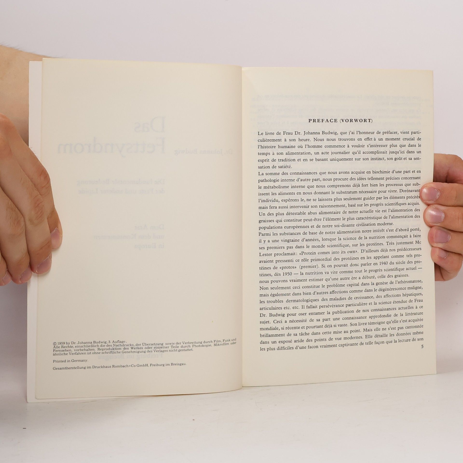 Johanna Budwig Das Fettsyndrom