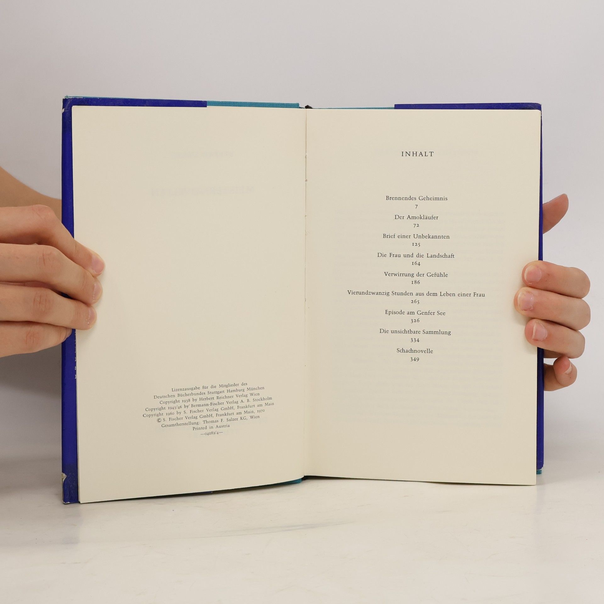 Stefan Zweig Meisternovellen