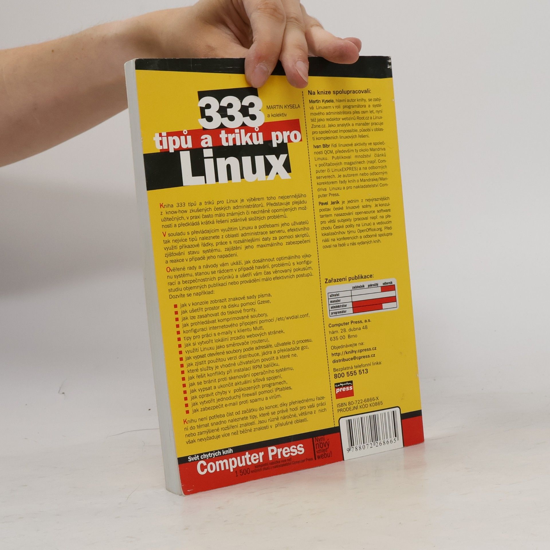 Martin Kysela 333 tipů a triků pro Linux