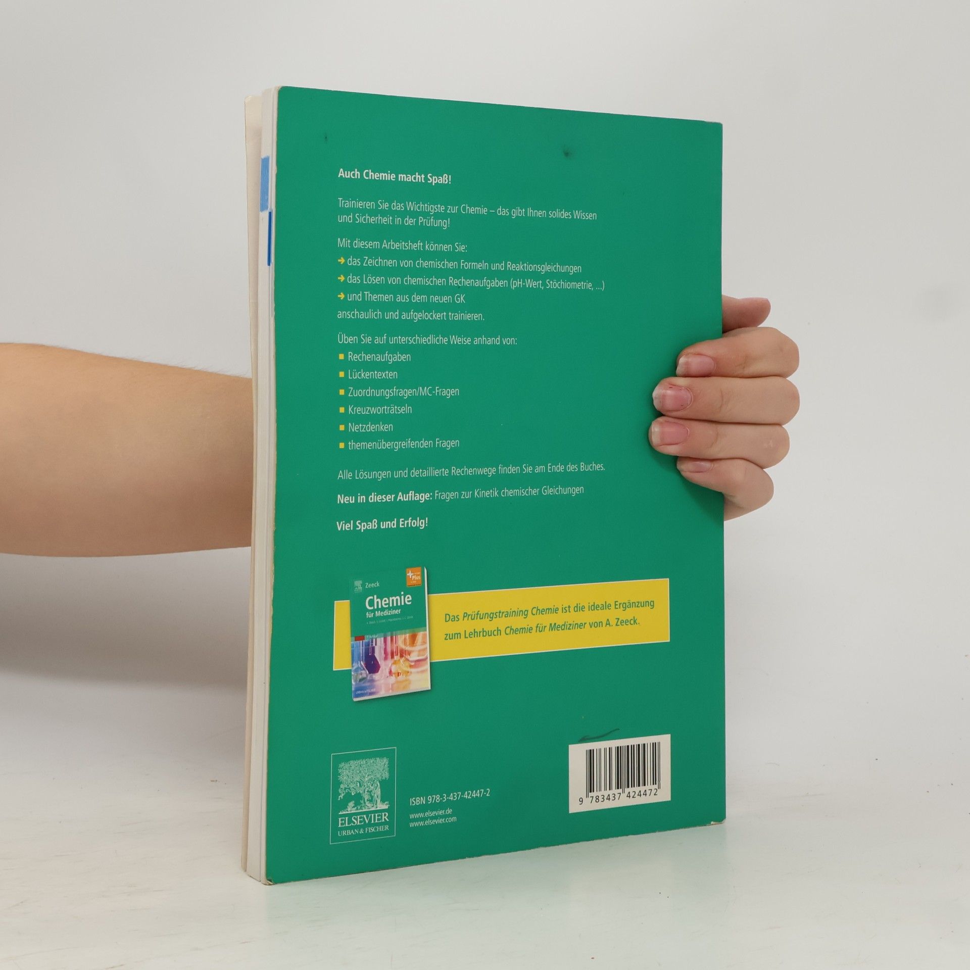 Axel Zeeck Prüfungstraining Chemie für Mediziner