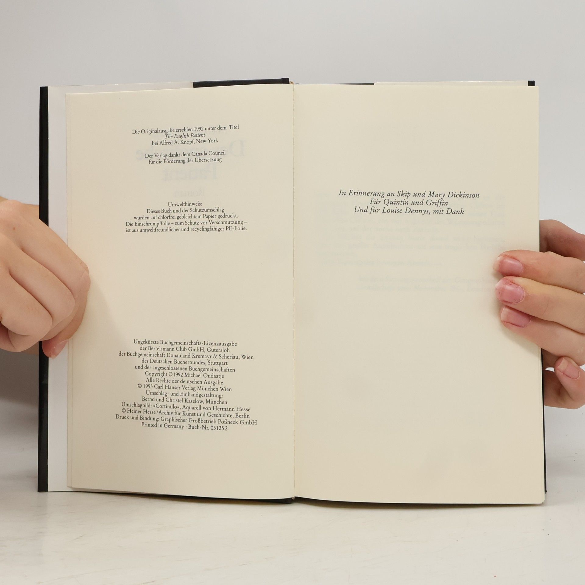 Michael Ondaatje Der englische Patient