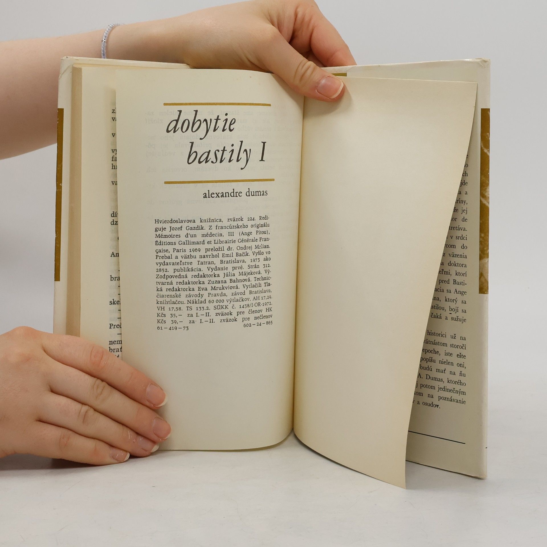 Alexandre Dumas der Ältere Dobytie Bastily I
