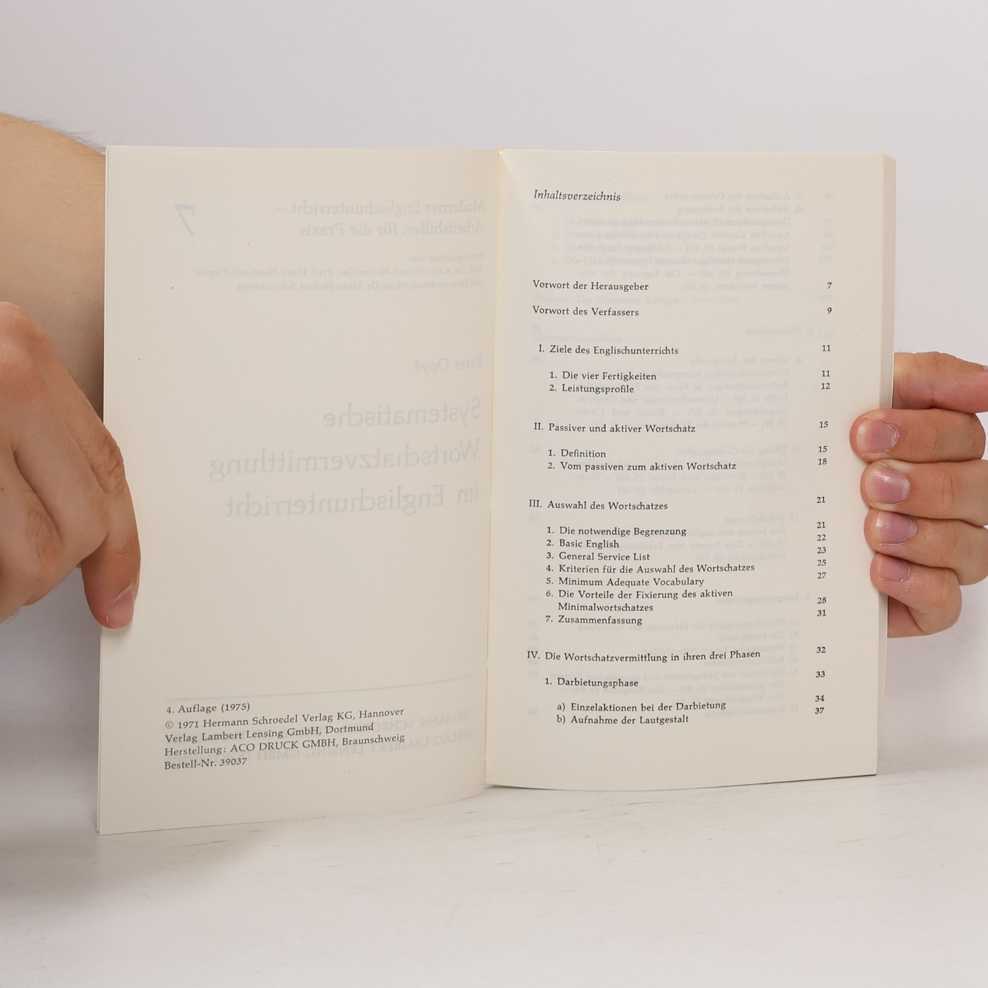 Peter Doyé Systematische Wortschatzvermittlung im Englischunterricht