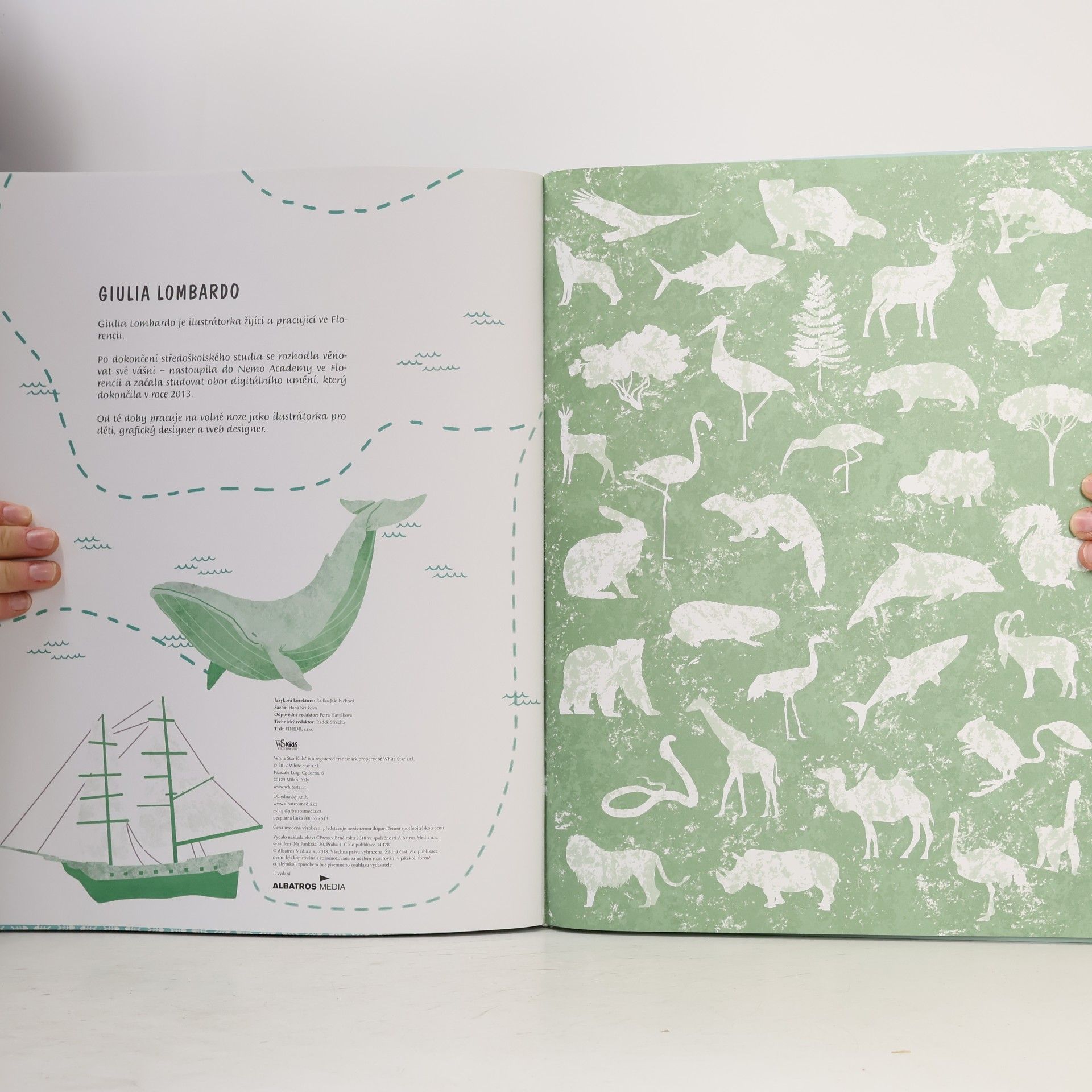 Giulia Lombardo Vybarvovací atlas zvířat