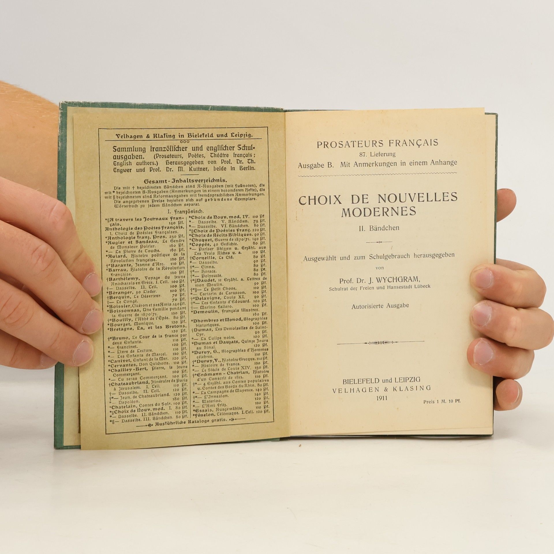 J. Wychgram Choix de Nouvelles Modernes