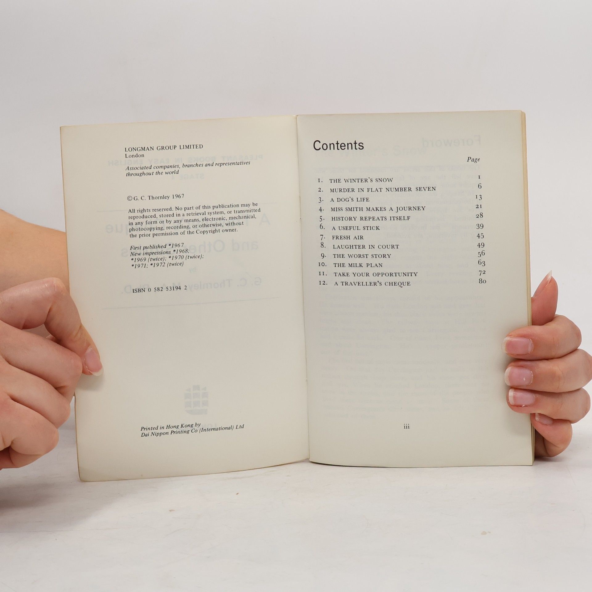 G. C. Thornley Pleasant Books in Easy English - 4: Traveller's Cheque and Other Stories