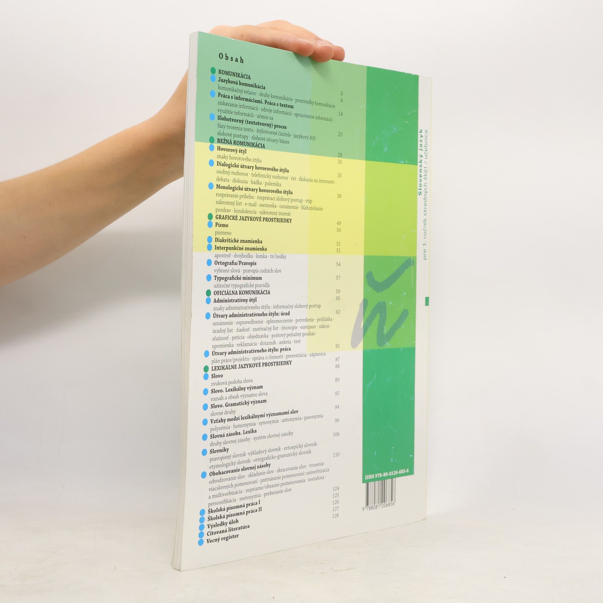 Various authors Slovenský jazyk pre stredné školy 1, učebnica