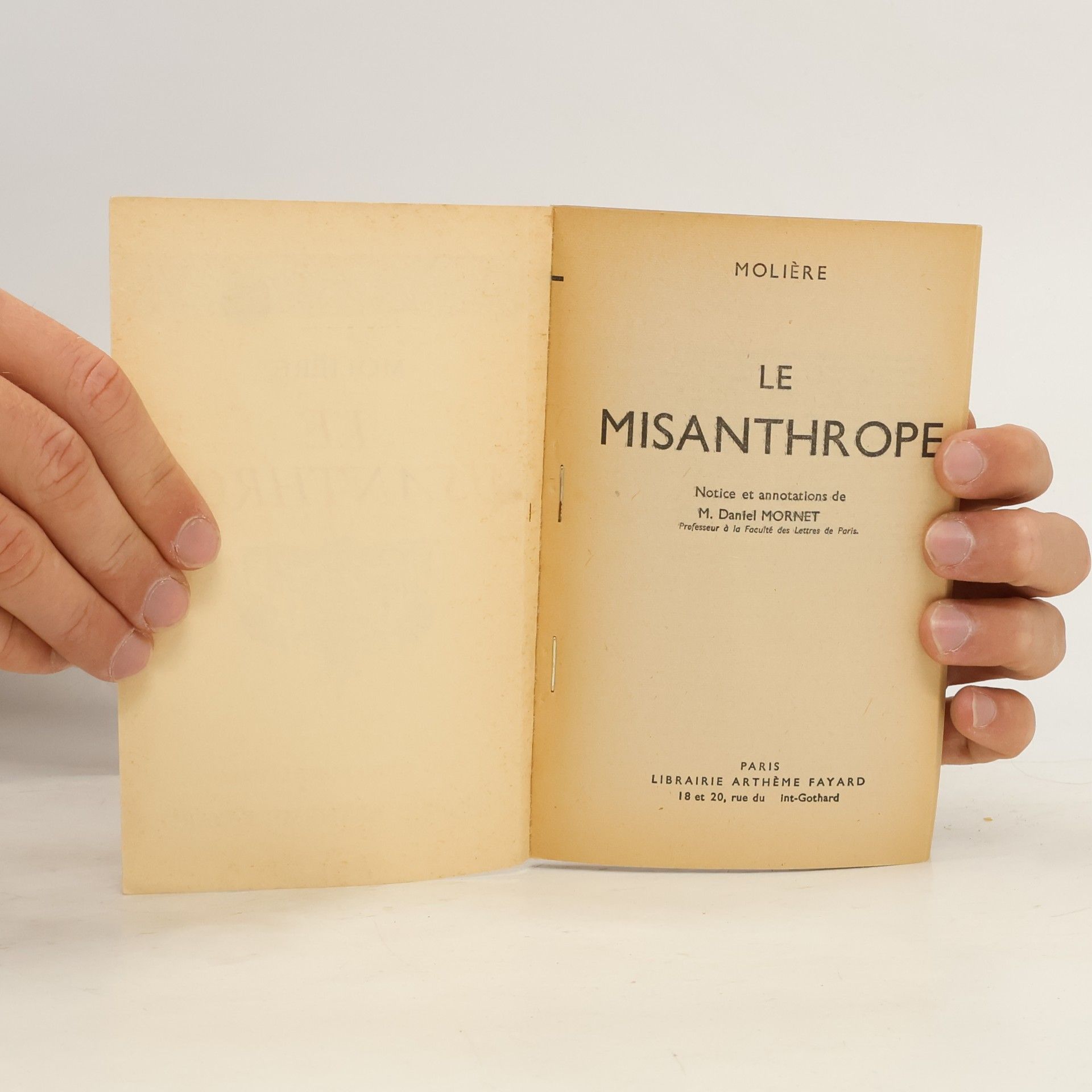 Molière Le Misanthrope