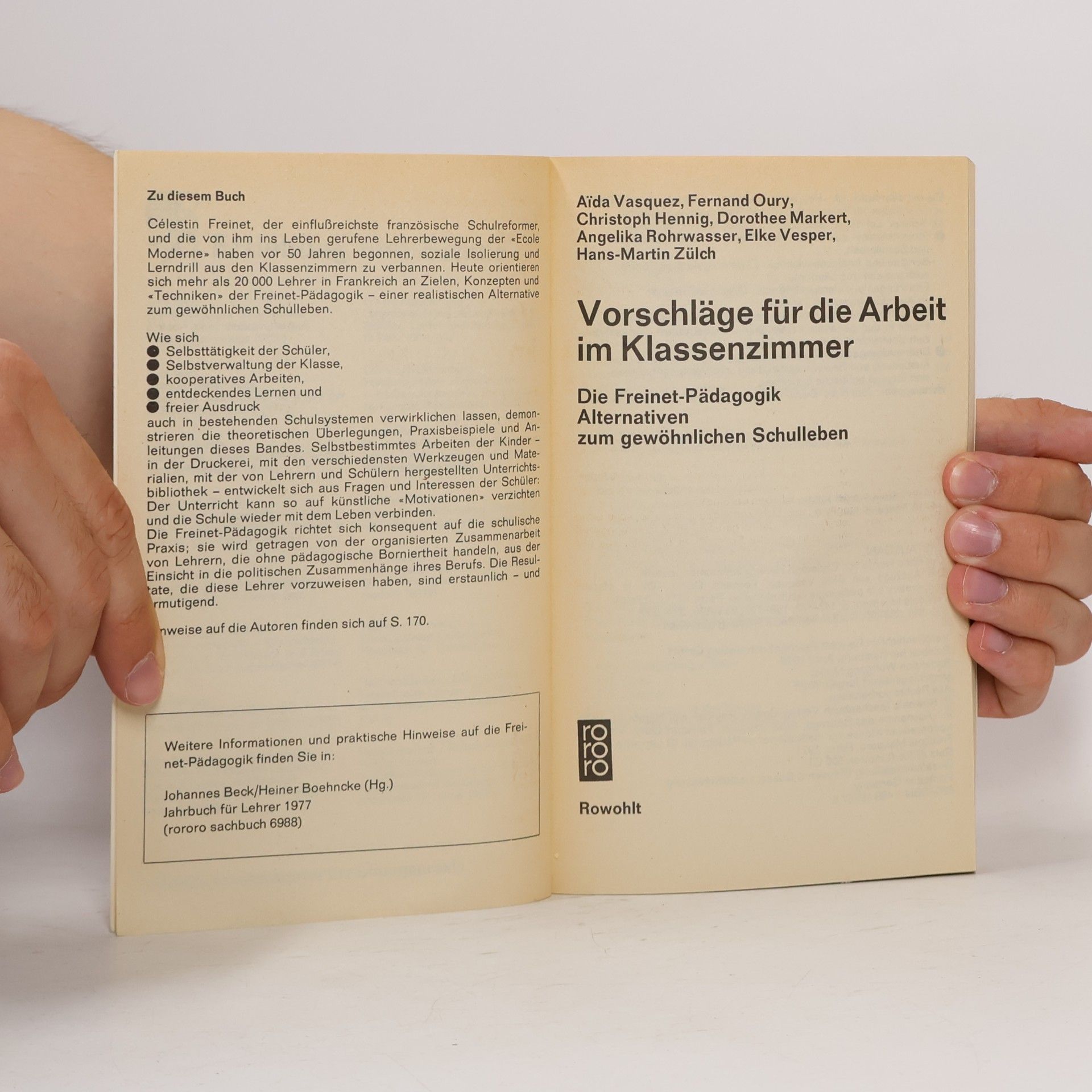 Aïda Vasquez Vorschläge für die Arbeit im Klassenzimmer