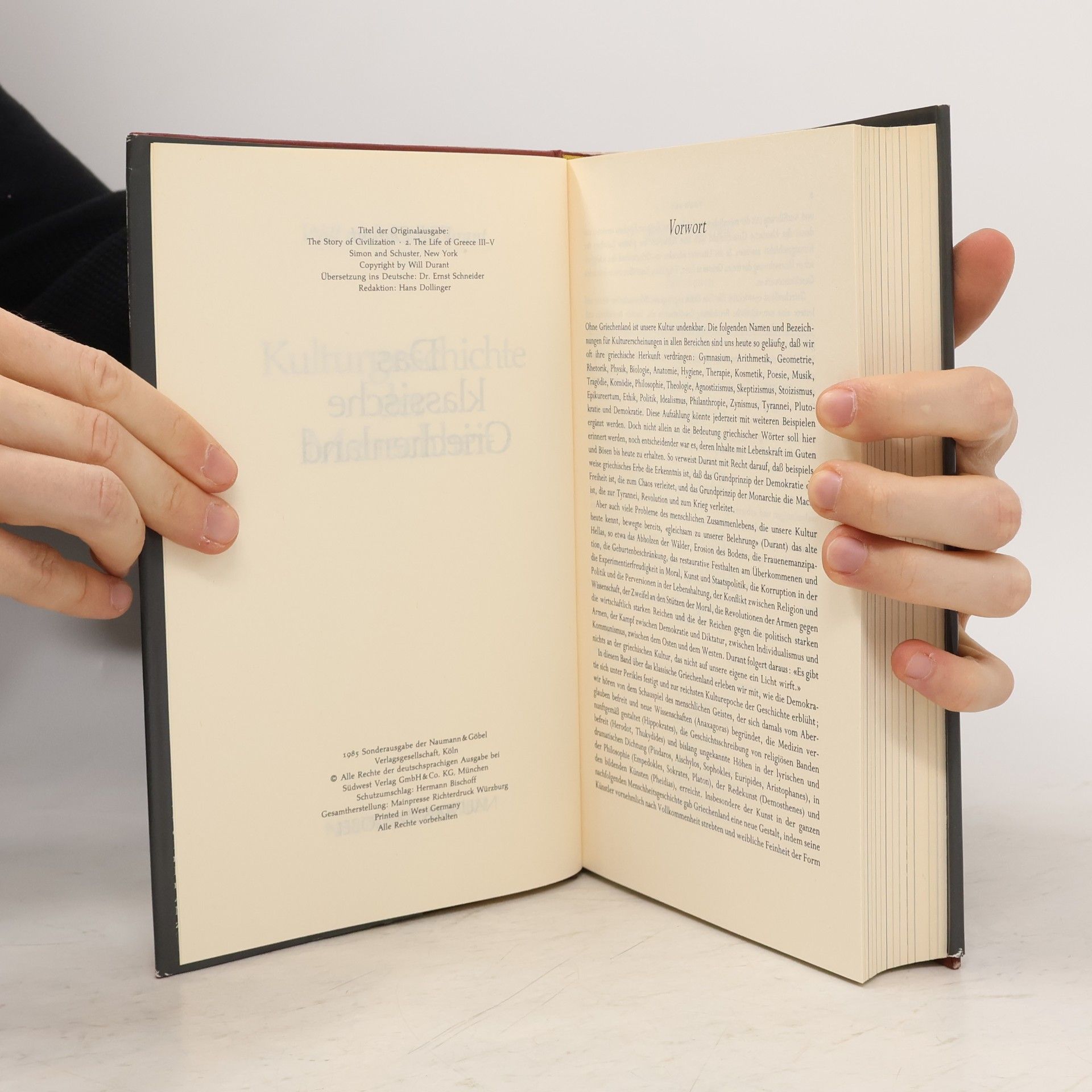 Will Durant Kulturgeschichte der Menschheit 3. Das klassische Griechenland