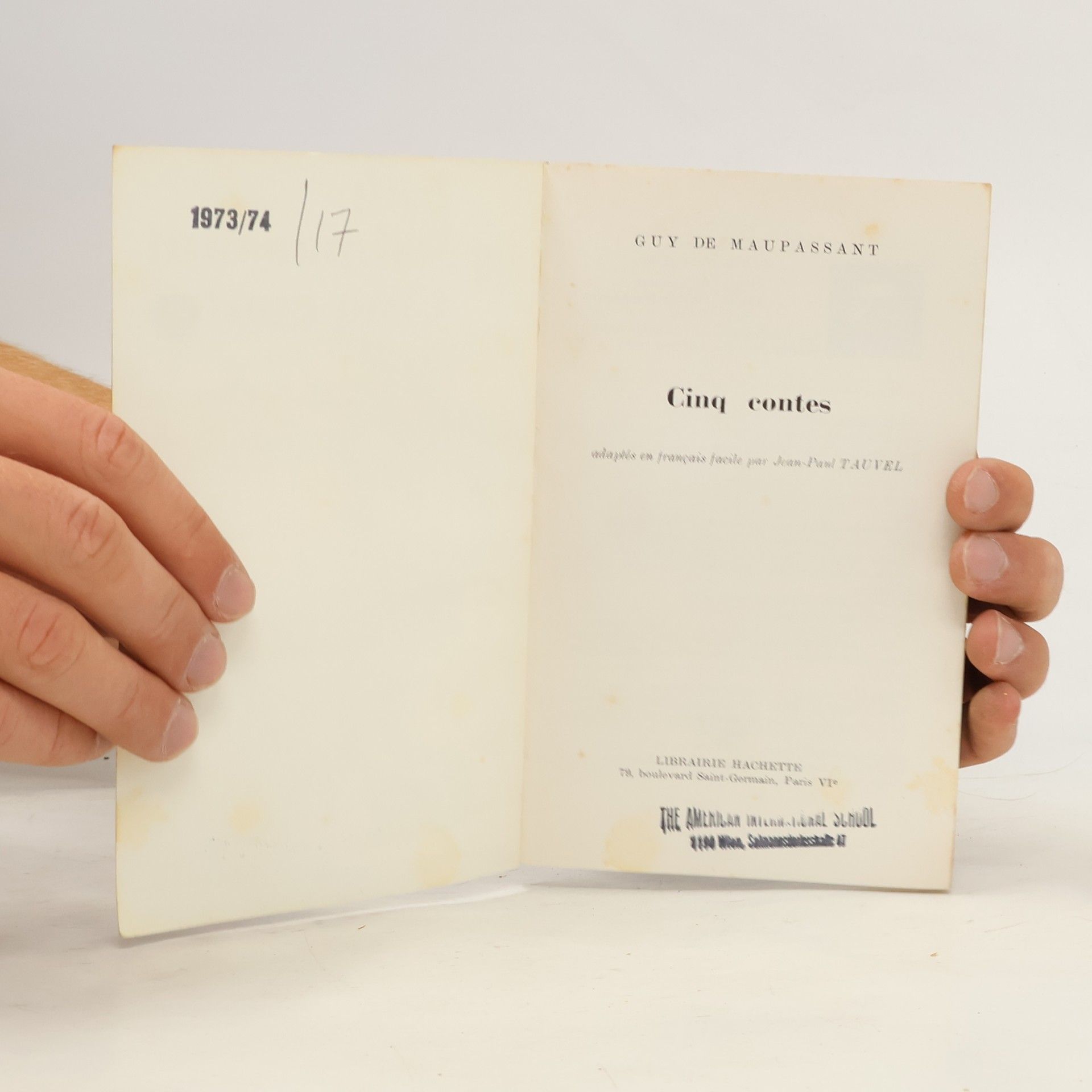 Guy de Maupassant Cinq contes