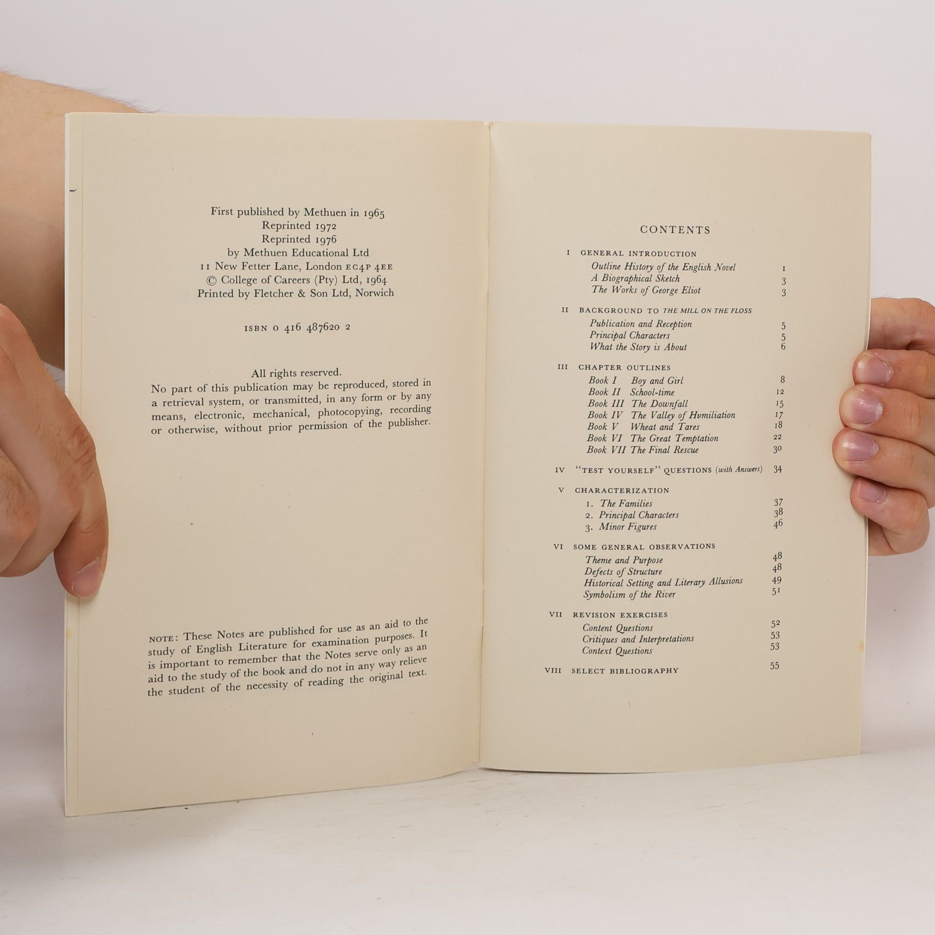 Kolektiv autorů Study-Aids - Notes on George Eliot's The Mill on the Floss