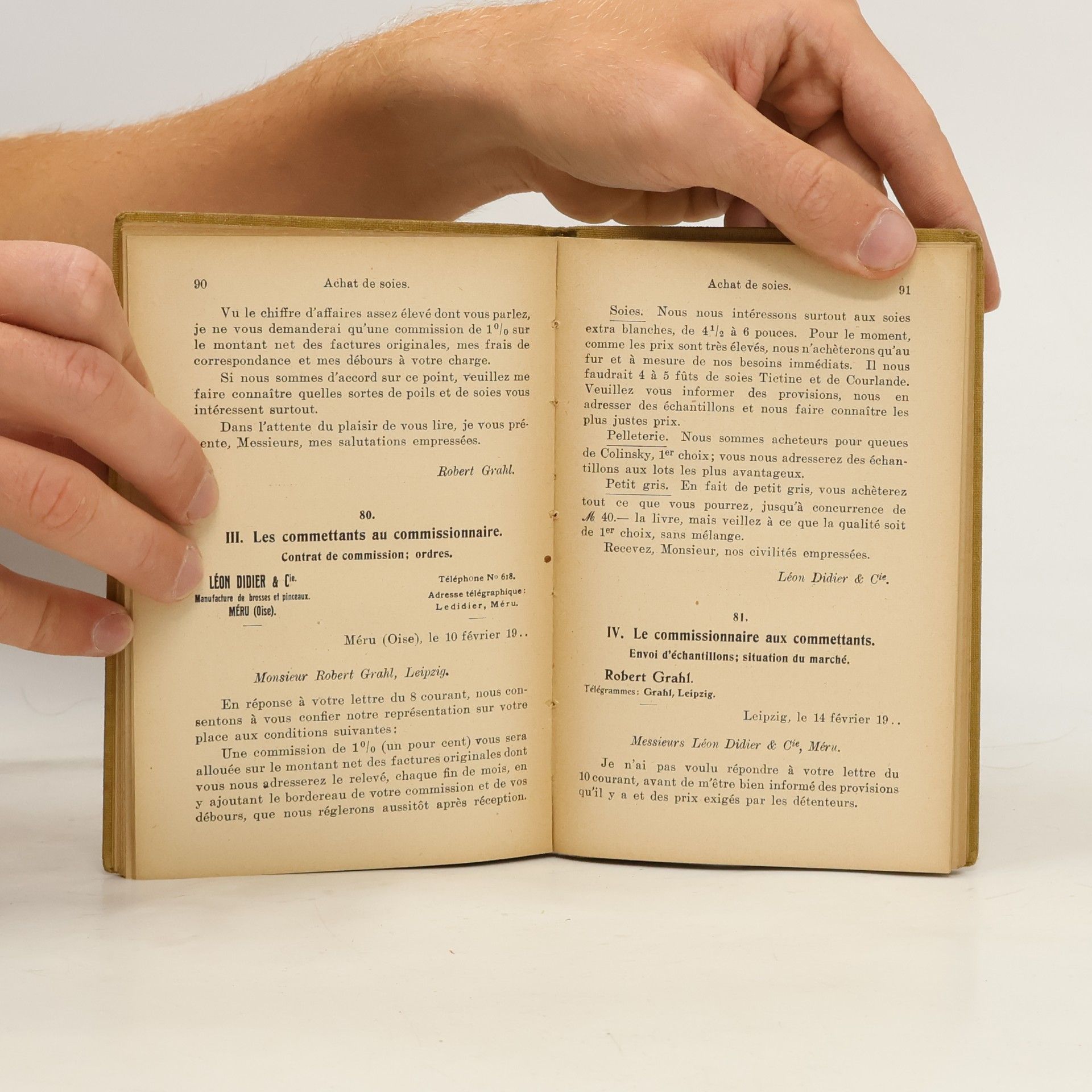 Theodor de Beaux  Französische Handelskorrespondenz