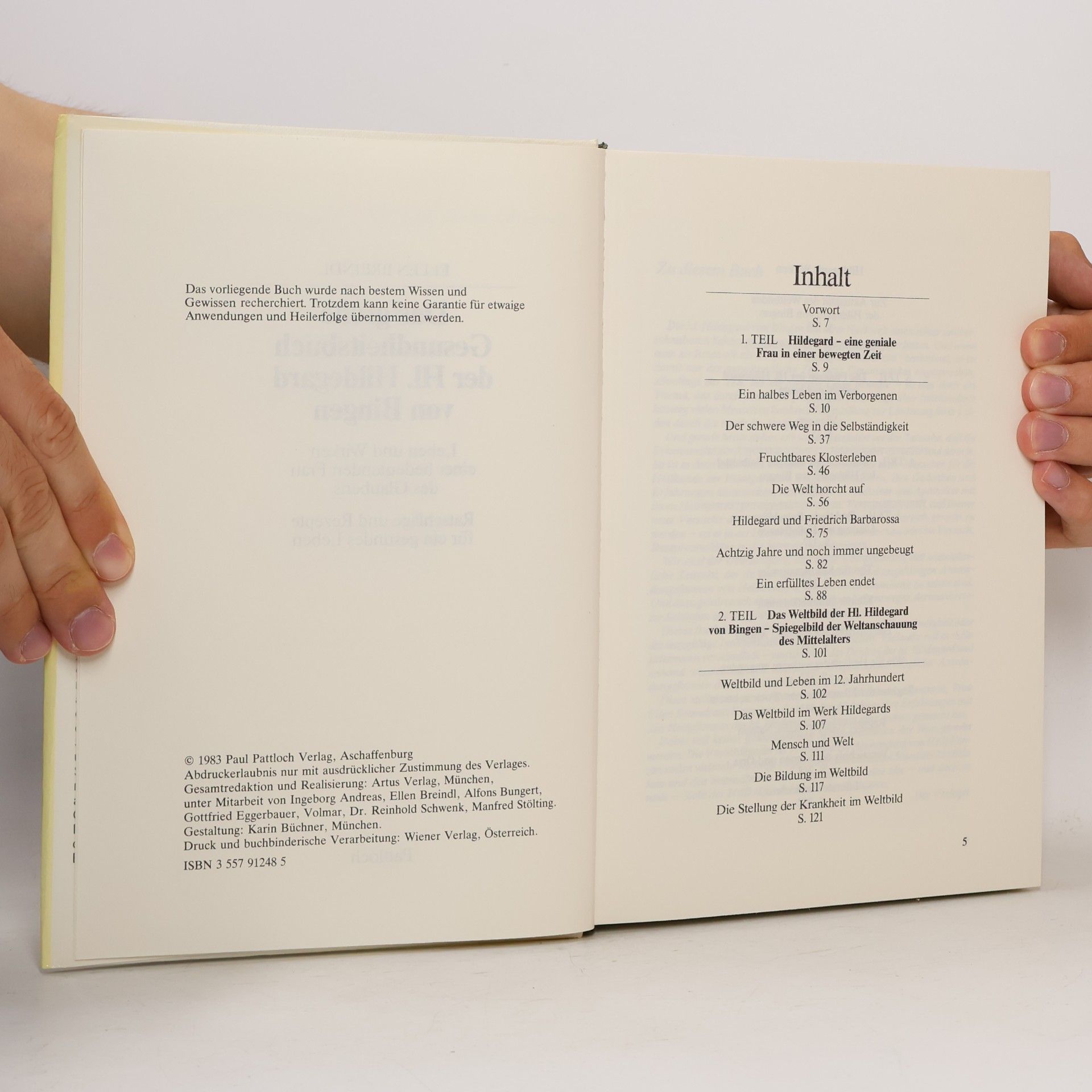 Ellen Breindl Das große Gesundheitsbuch der Hl. Hildegard von Bingen