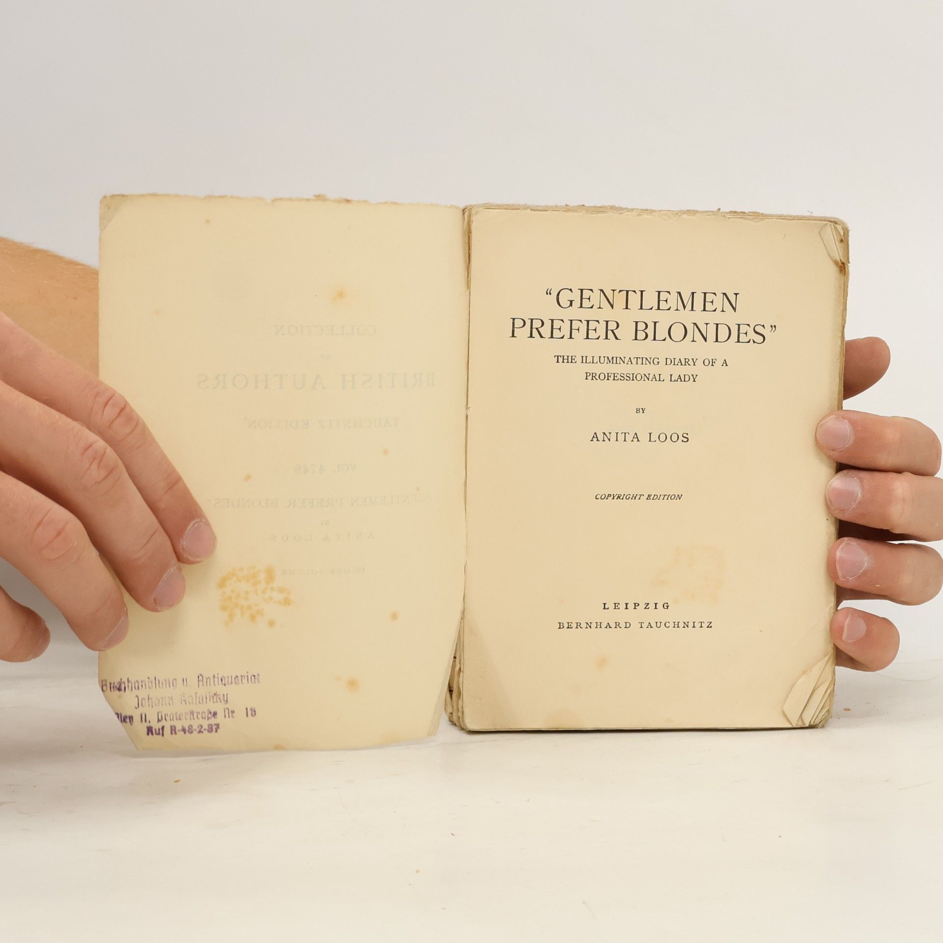 Anita Loos Gentlemen Prefer Blondes