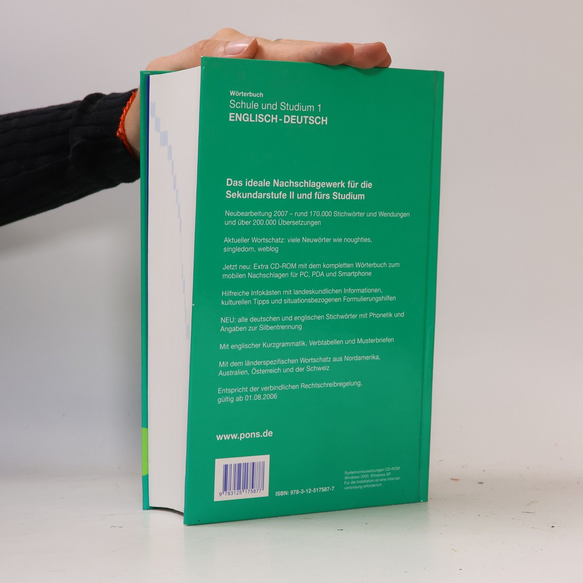 Marieluise Schmitz PONS Wörterbuch für Schule und Studium Englisch-Deutsch