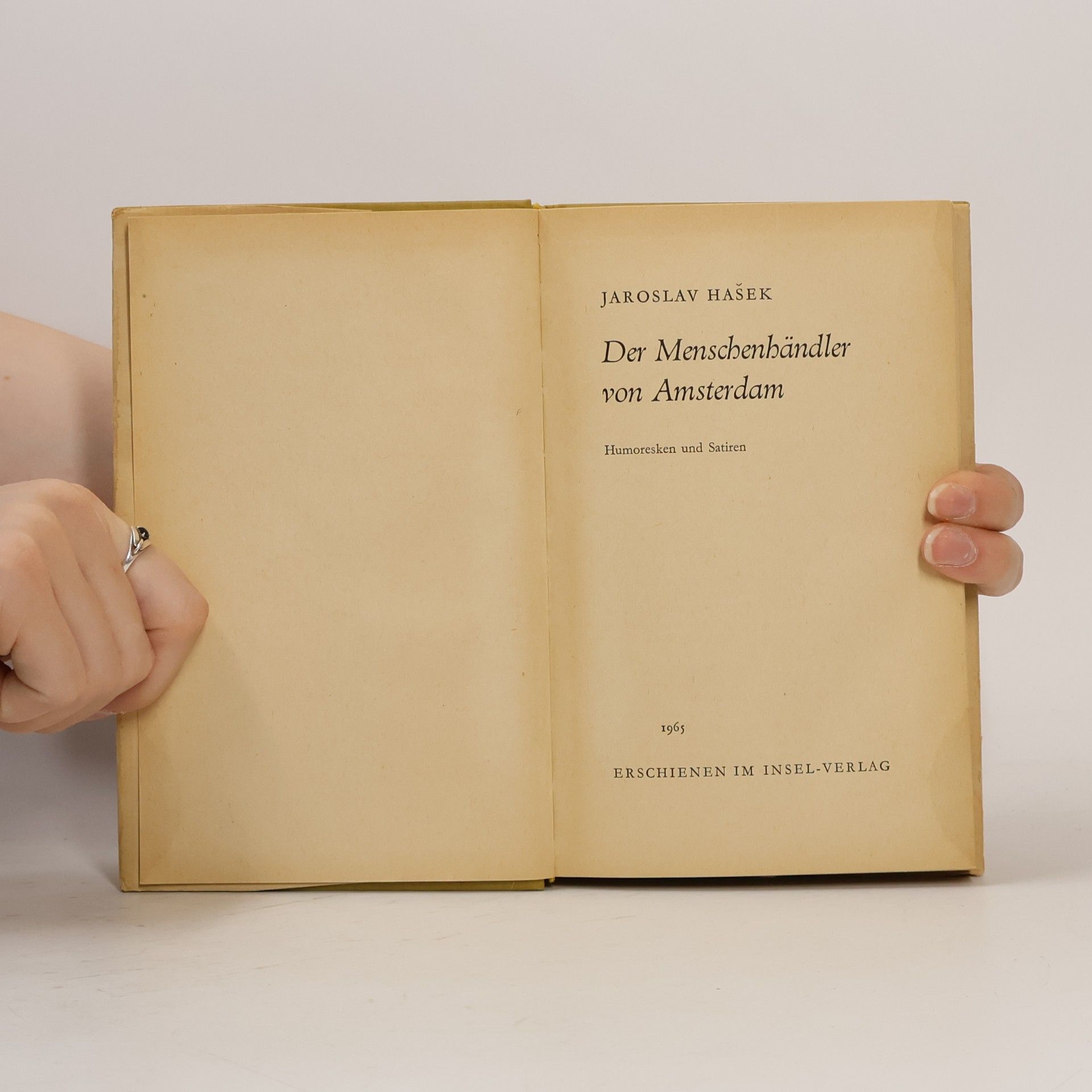 Jaroslav Hašek Der Menschenhändler von Amsterdam