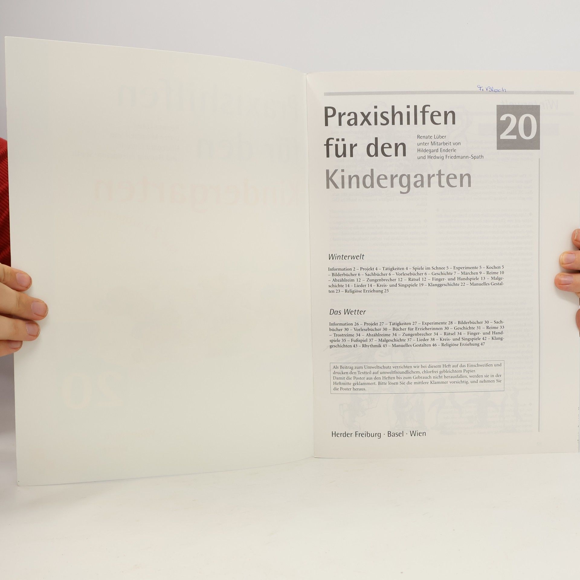 Praxishilfen für den Kindergarten