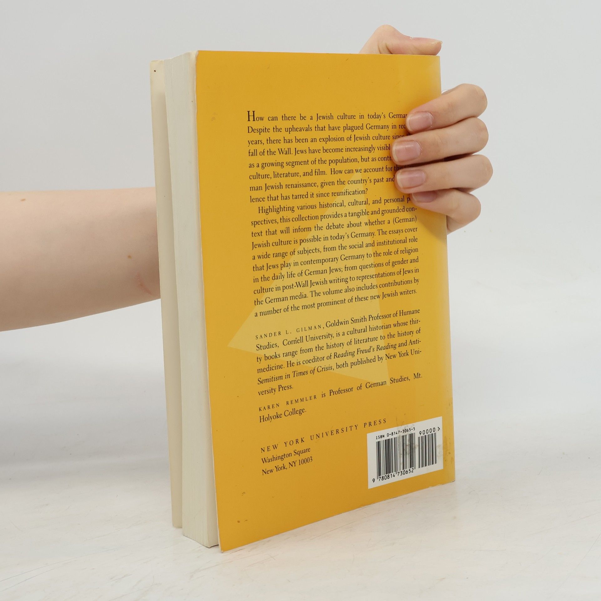 Sander Gilman Reemerging Jewish Culture in Germany