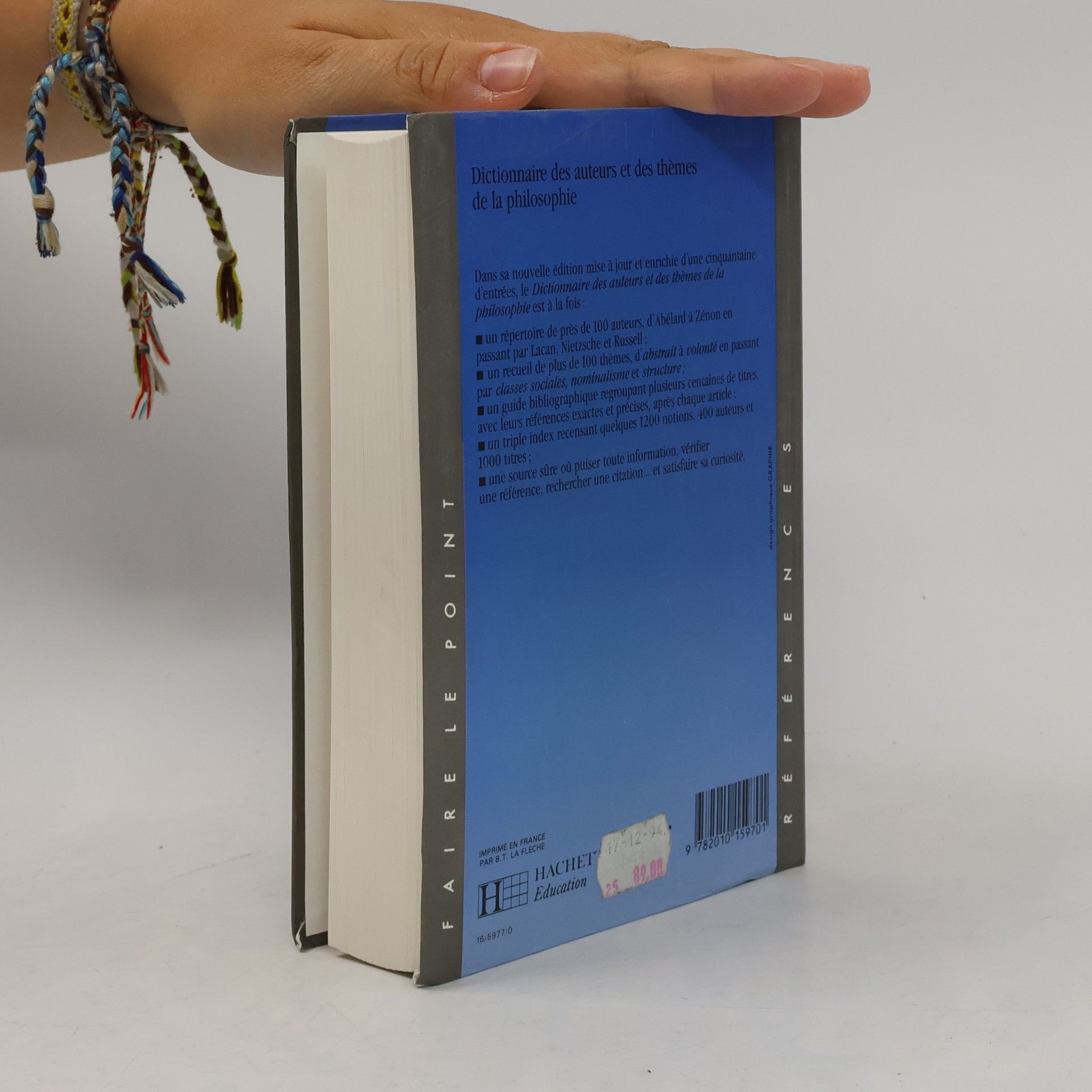 Yvonne J. Weiler Dictionnaire des auteurs et des thèmes de la philosophie (Faire le Point)