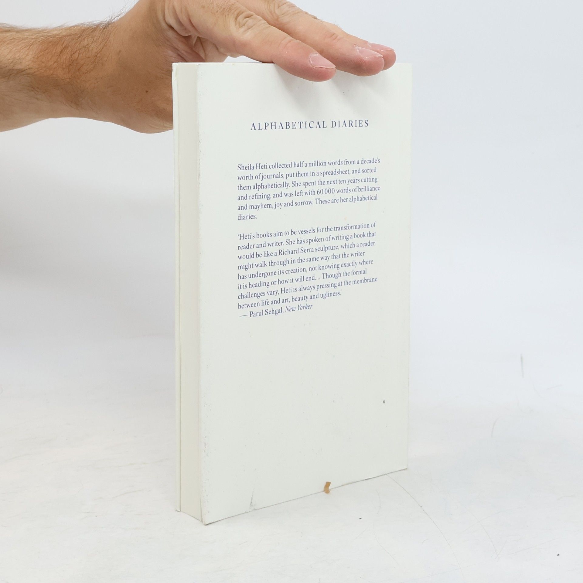 Sheila Heti Alphabetical Diaries