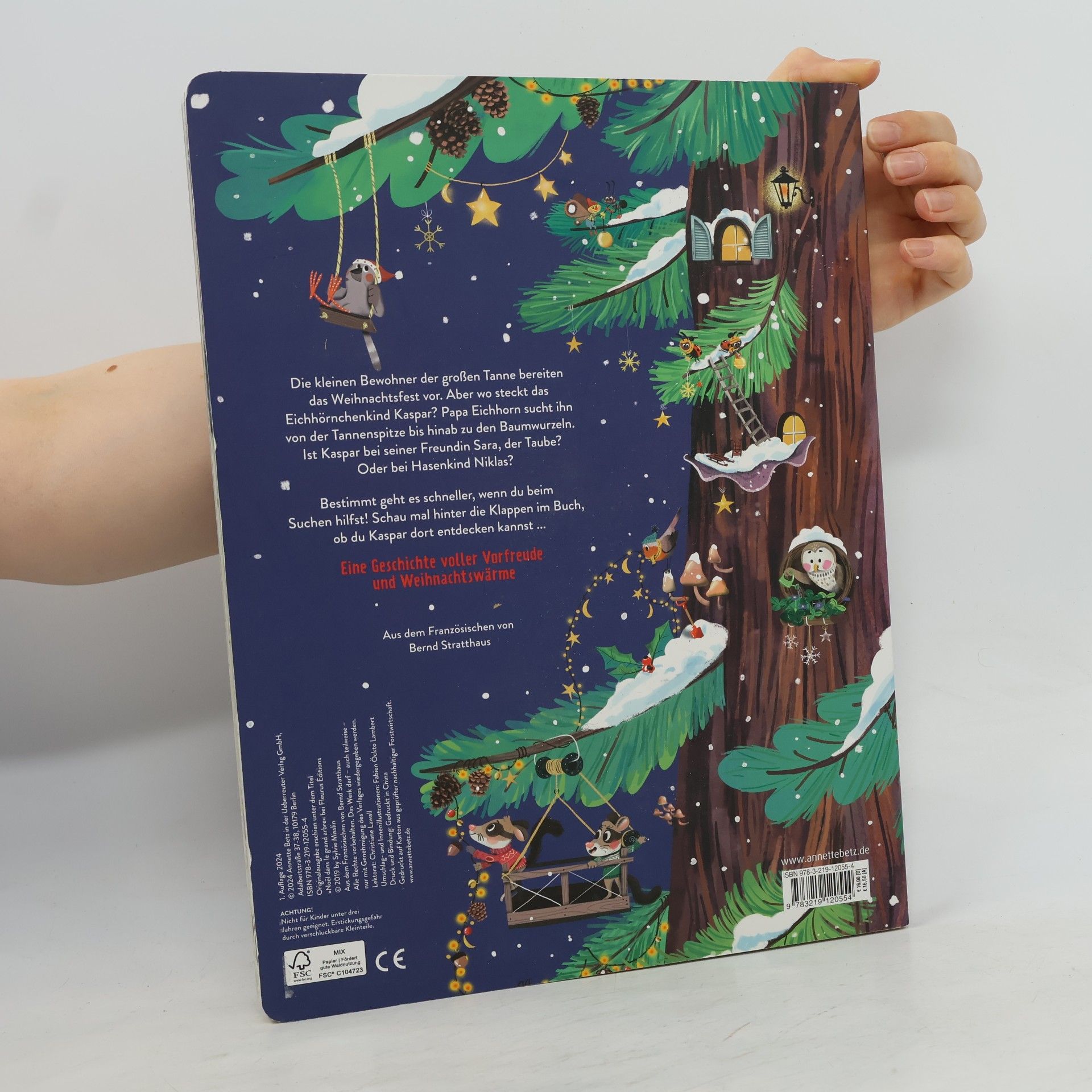 Sylvie Misslin Weihnacht im großen Tannenbaum - Ein Pappbilderbuch mit vielen Klappen zum Entdecken und gemeinsamen Betrachten