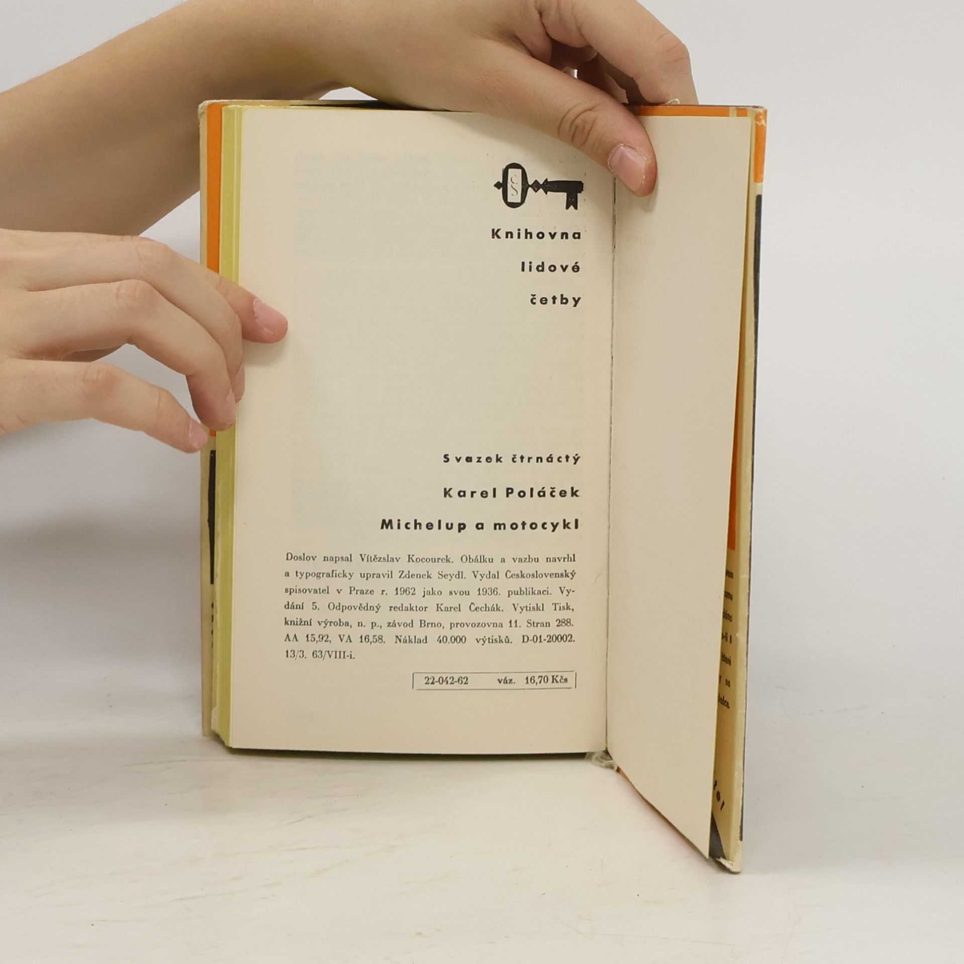 Karel Poláček Michelup a motocykl
