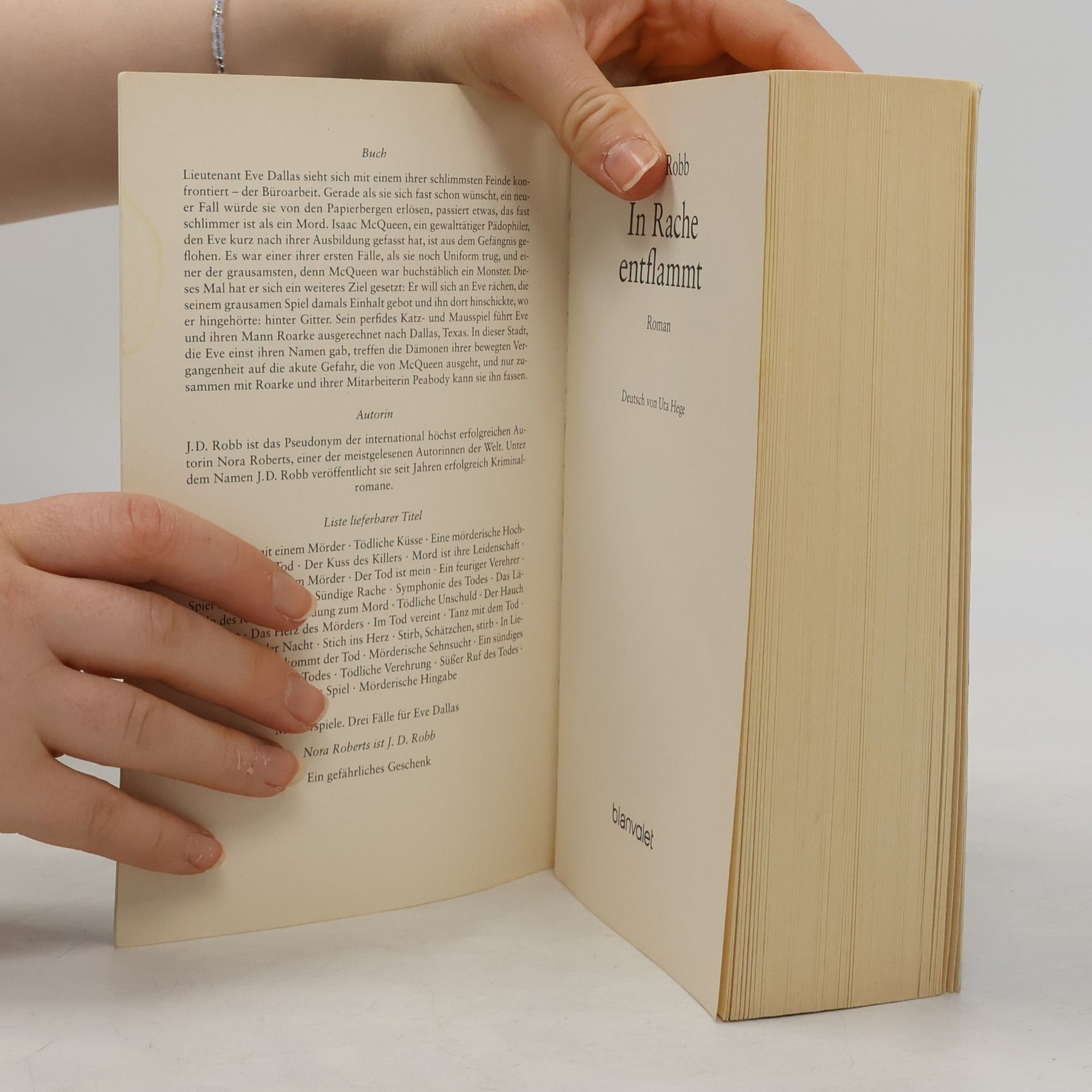 Nora Roberts In Rache entflammt