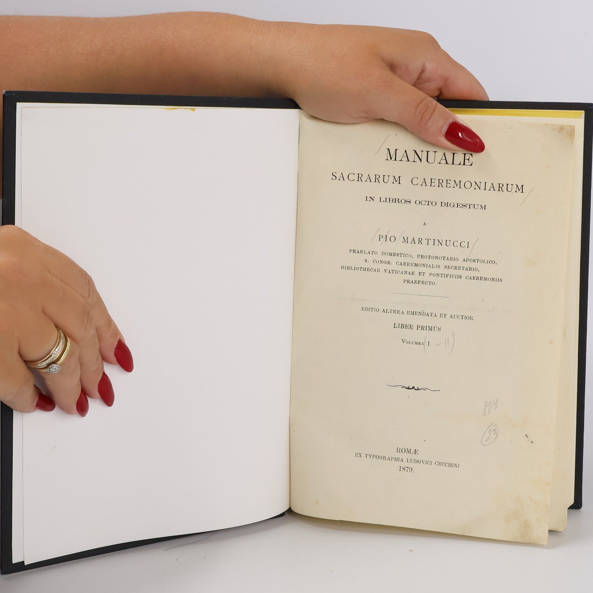 Pius Martinucci  Manuale Sacrarum Caeremoniarum: In libros octo digestum I.-II.