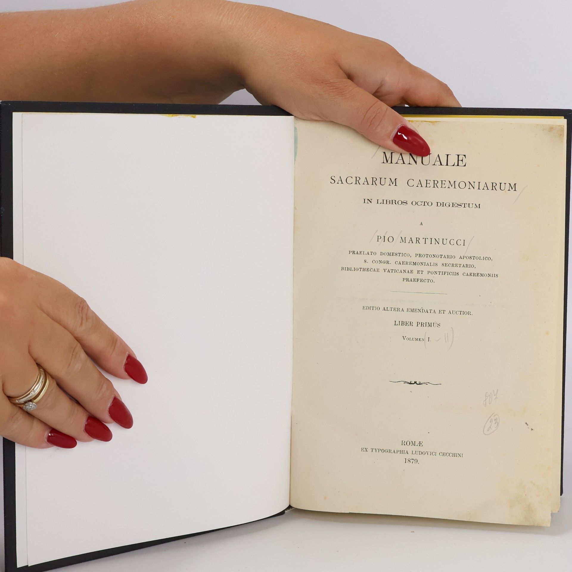 Pius Martinucci  Manuale Sacrarum Caeremoniarum: In libros octo digestum I.-II.