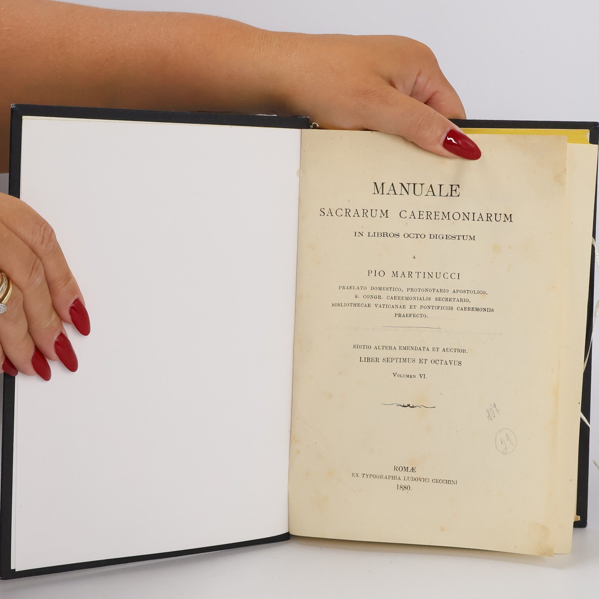 Pio Martinucci Manuale sacrarum caeremoniarum, Volumen IV