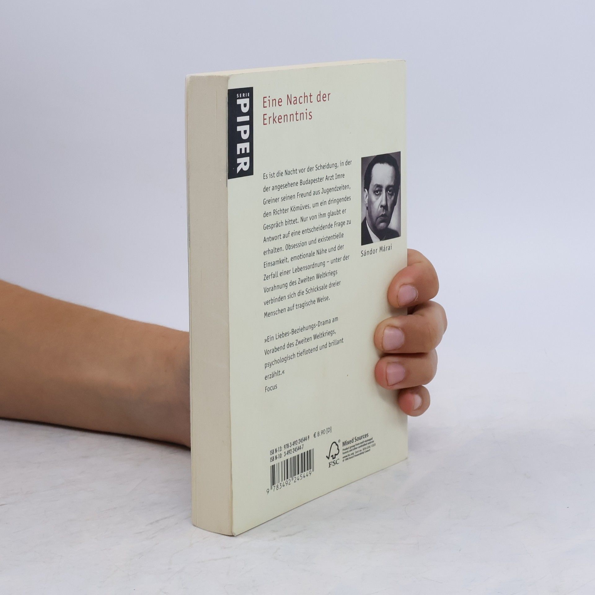 Sándor Márai Die Nacht vor der Scheidung