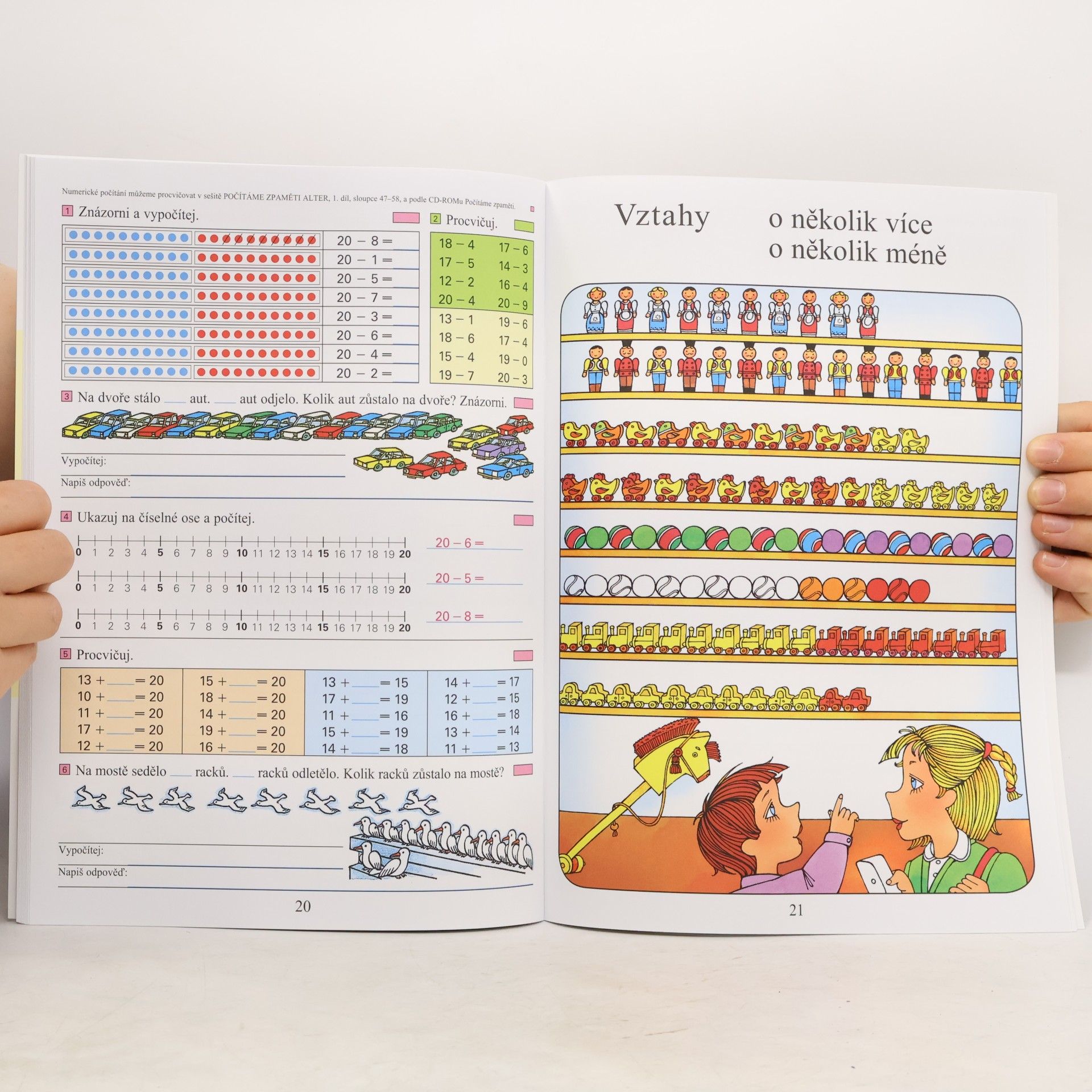 Vlasta Landová Matematika. 3, Numerace do 20, sčítání a odčítání bez přechodu desítky