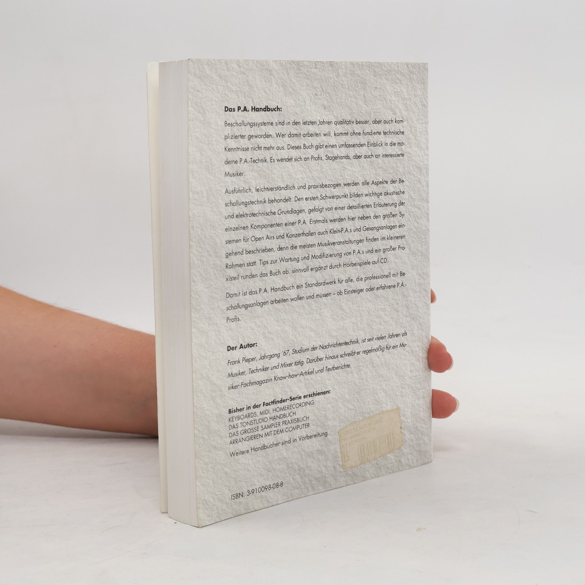 Frank Pieper Das P.A.-Handbuch