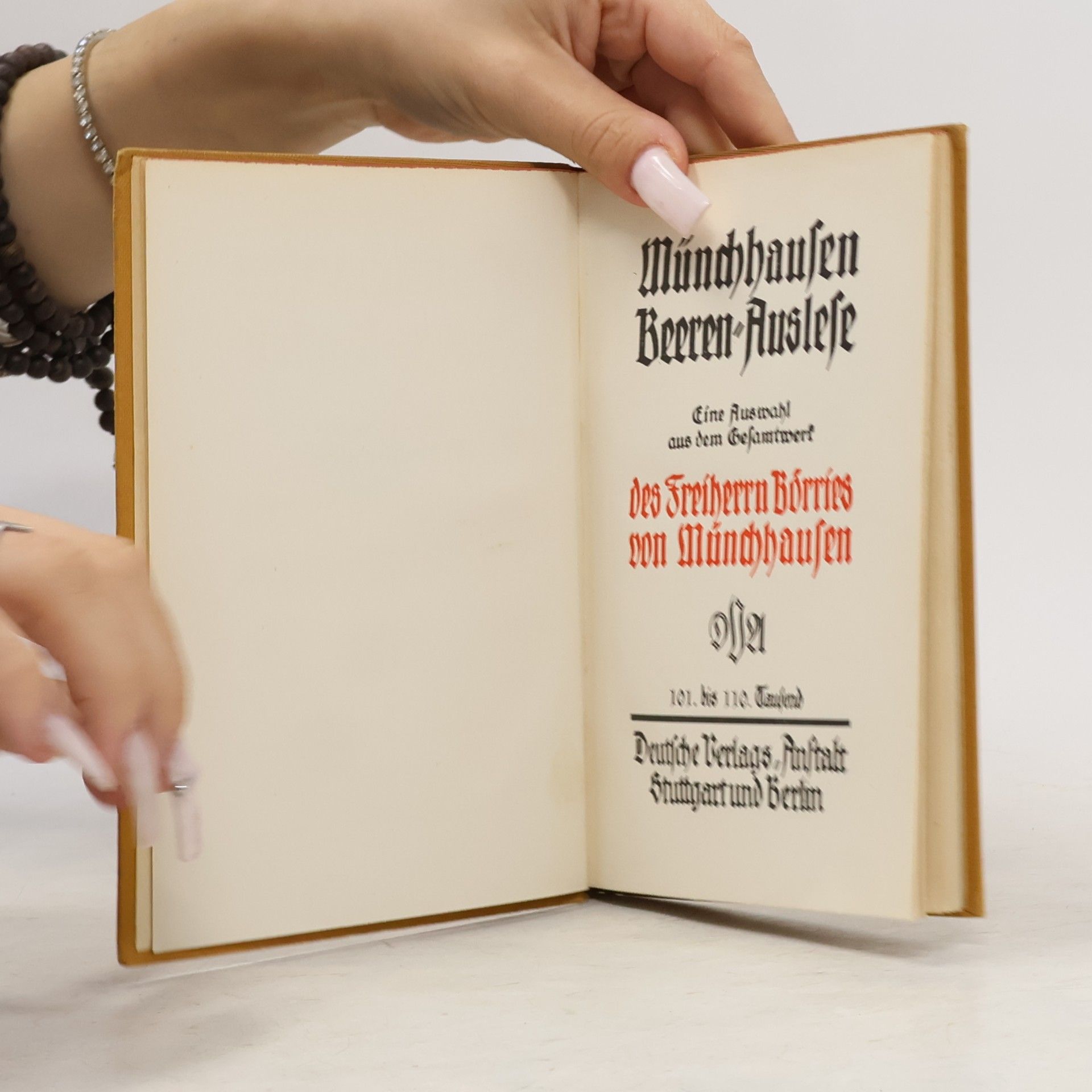 Börries Freiherr von Münchhausen Münchhausen Beeren-Auslese