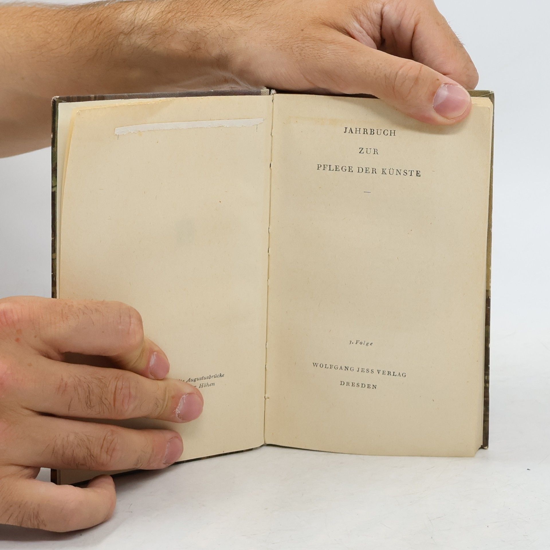 Hans Krey Jahrbuch zur Pflege der Künste 3