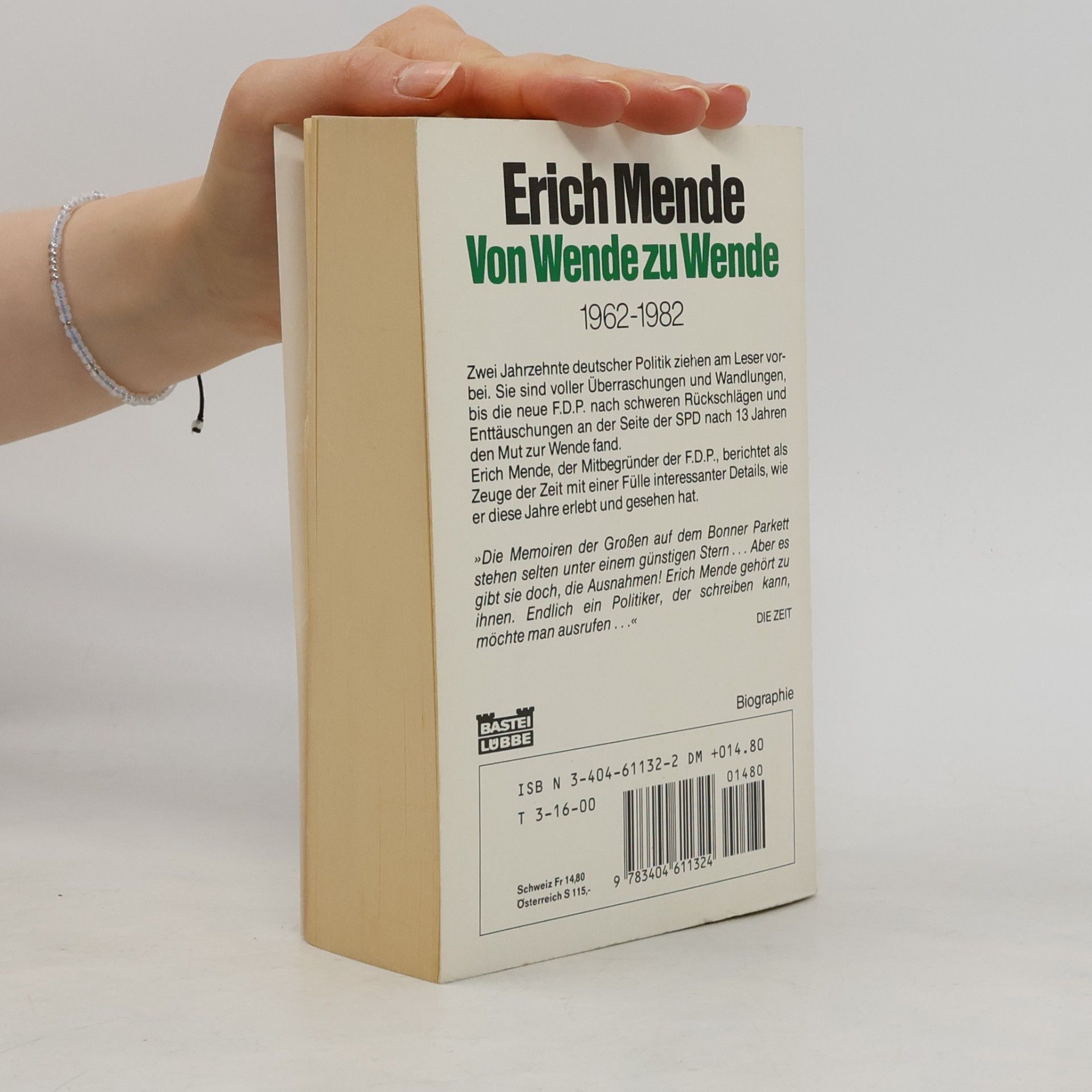 Erich Mende Von Wende zu Wende