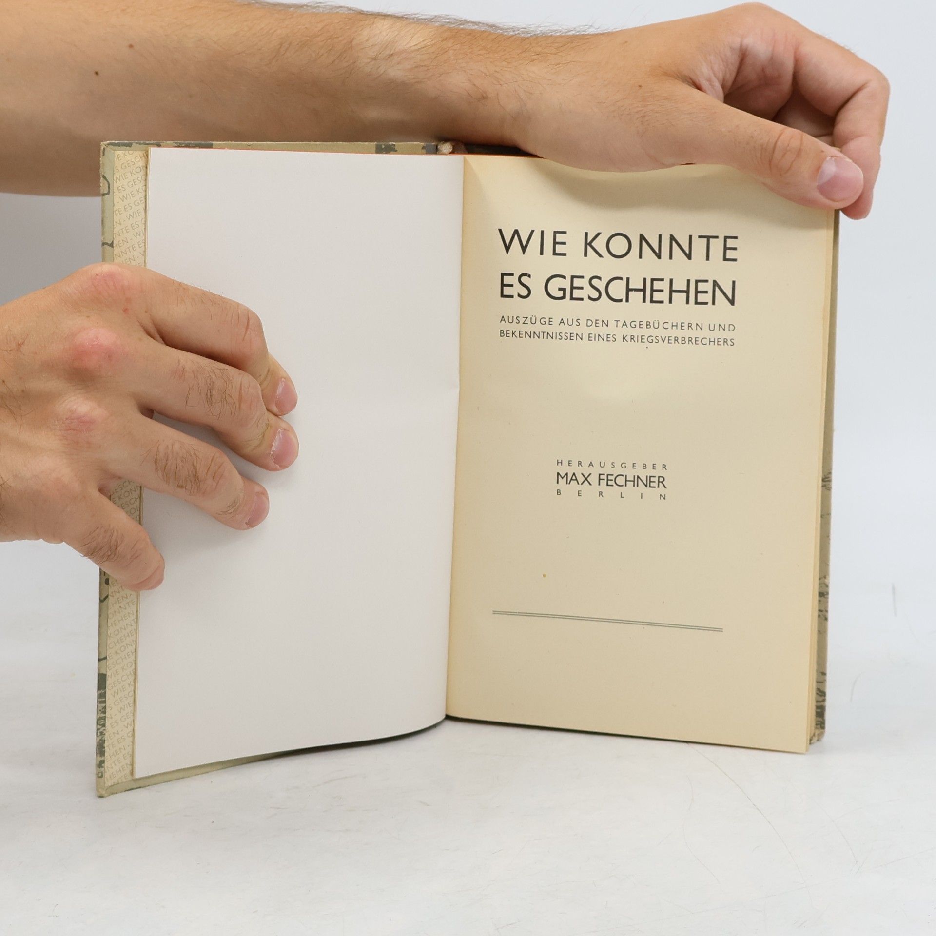 Max Fechner Wie konnte es geschehen