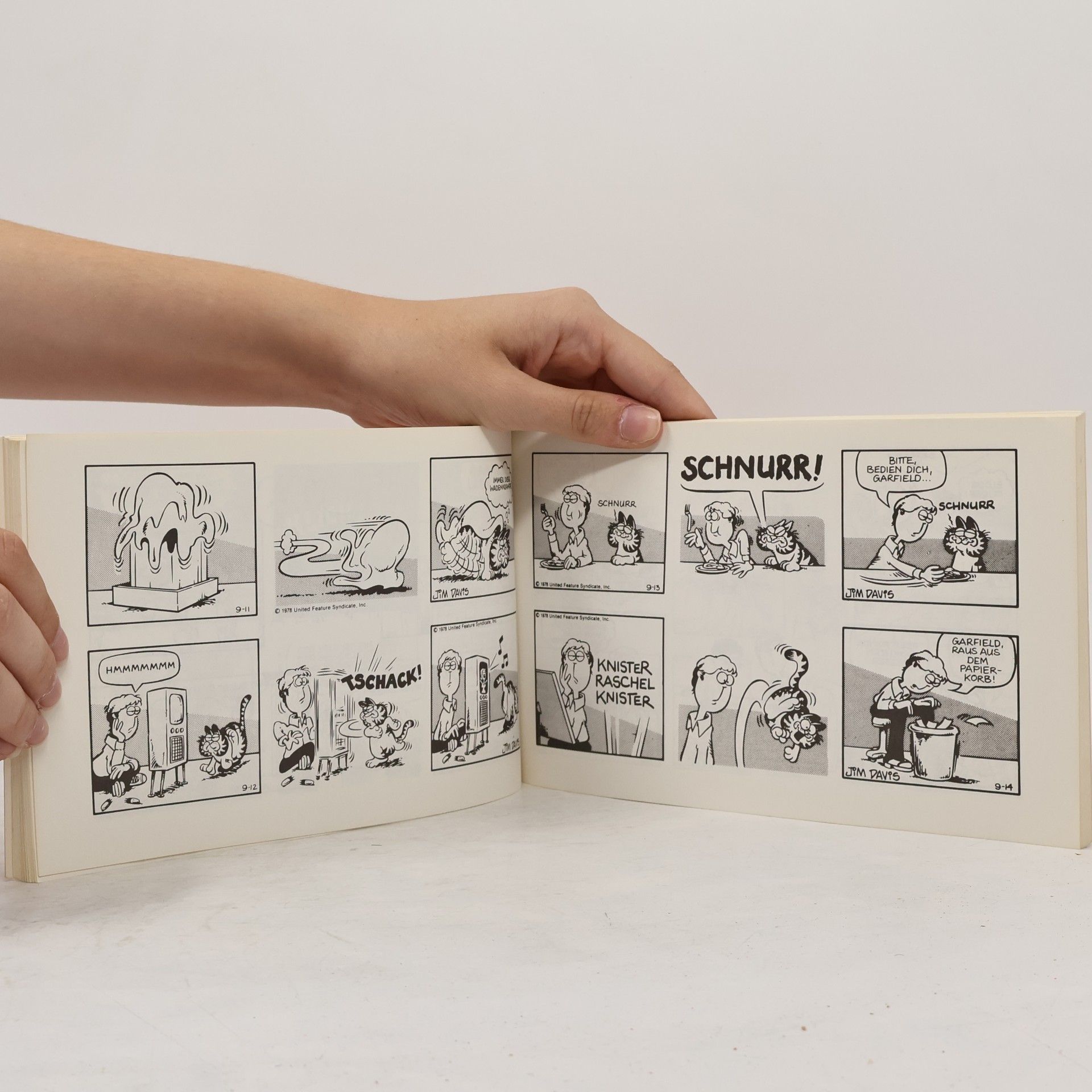 Jim Davis Garfield langt zu