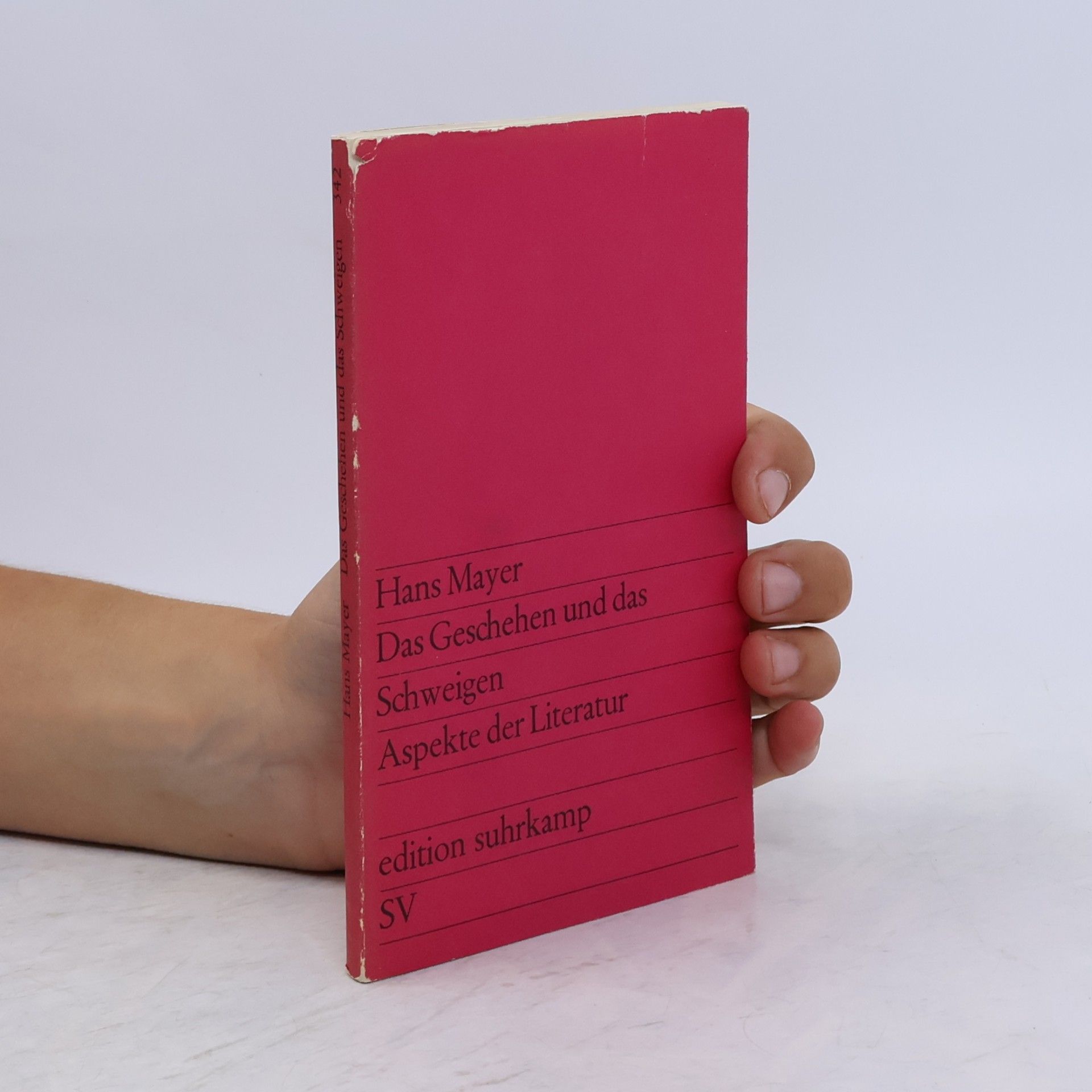 Hans Mayer Das Geschehen und das Schweigen Aspekte der Literatur