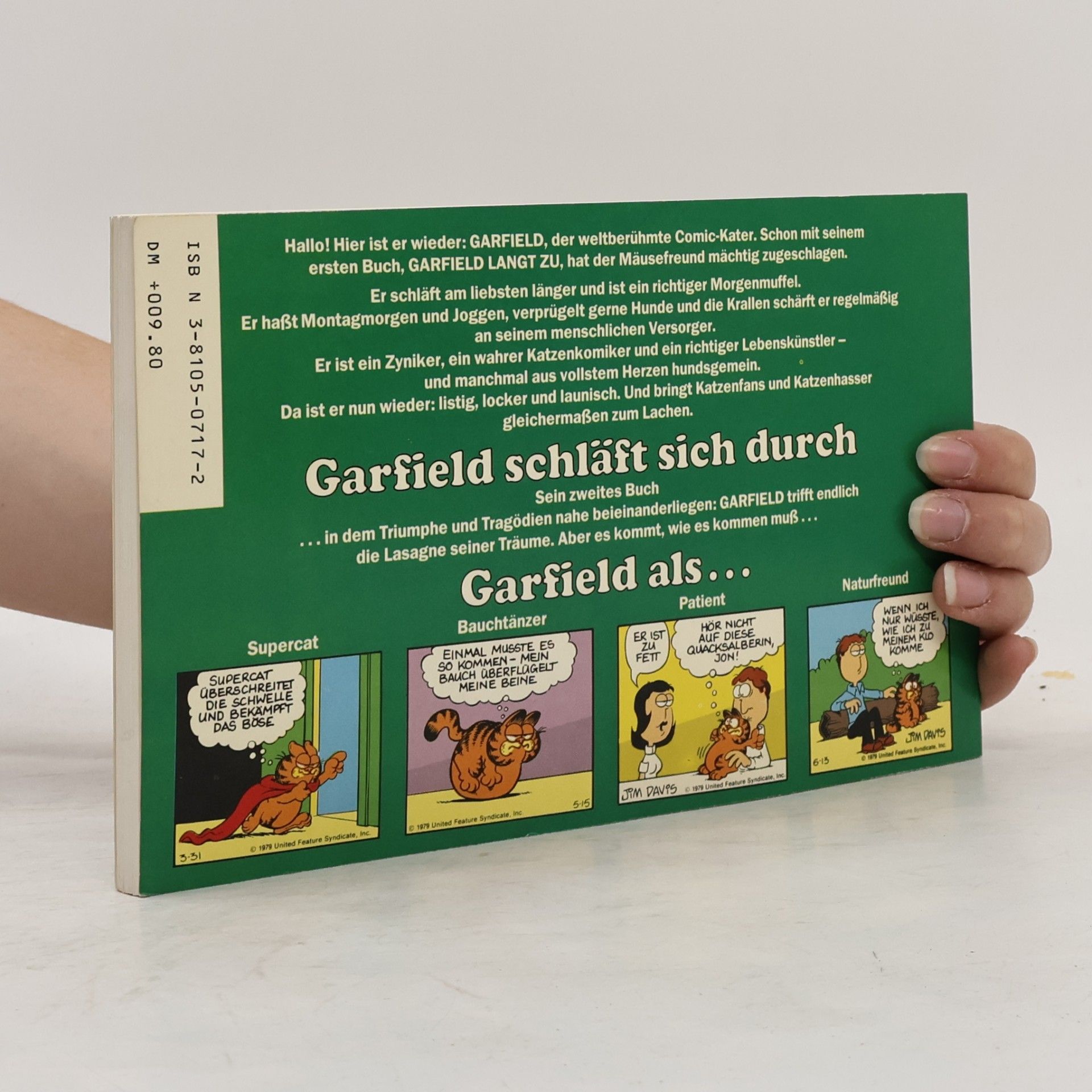 Jim Davis Garfield schläft sich durch