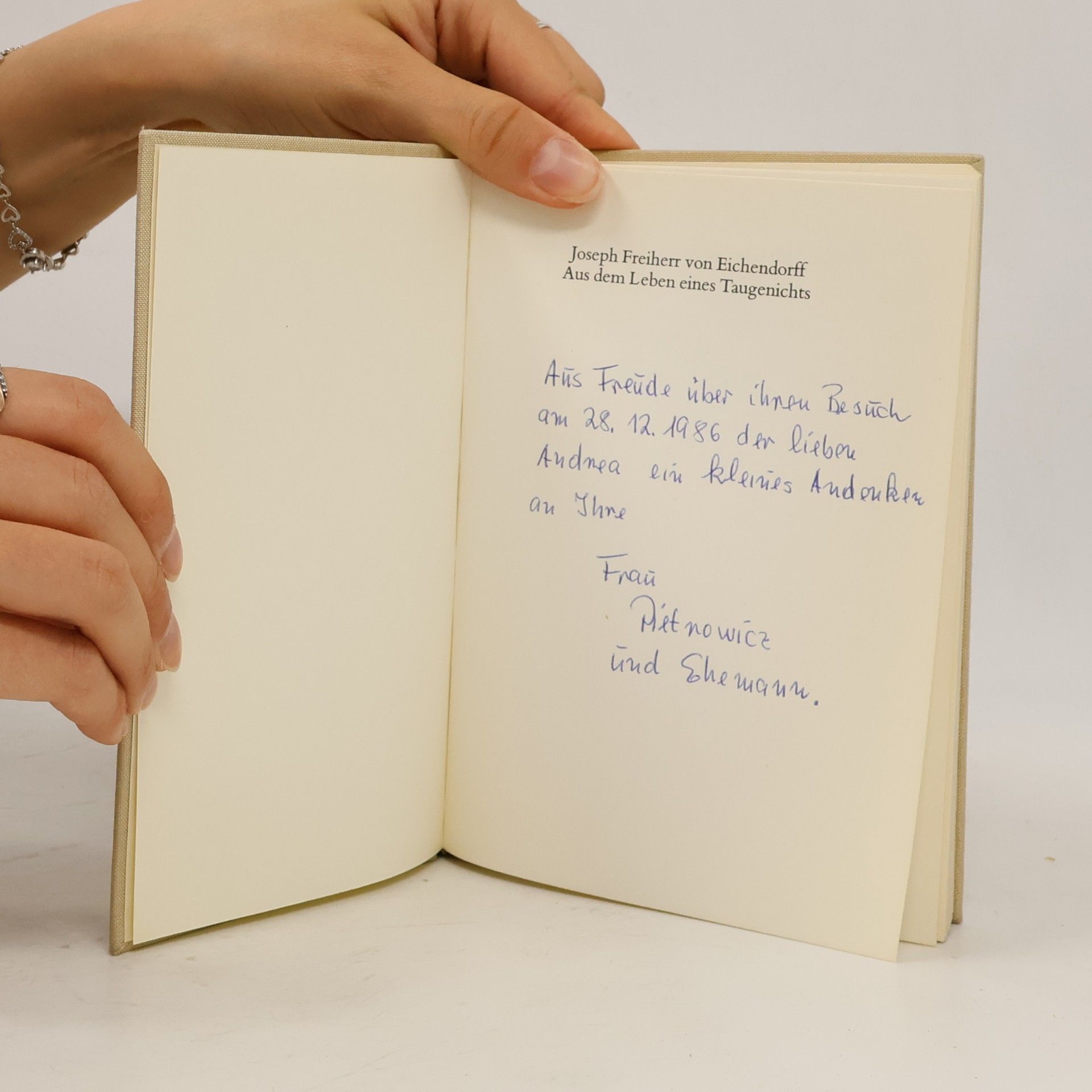 Joseph von Eichendorff Aus dem Leben eines Taugenichts