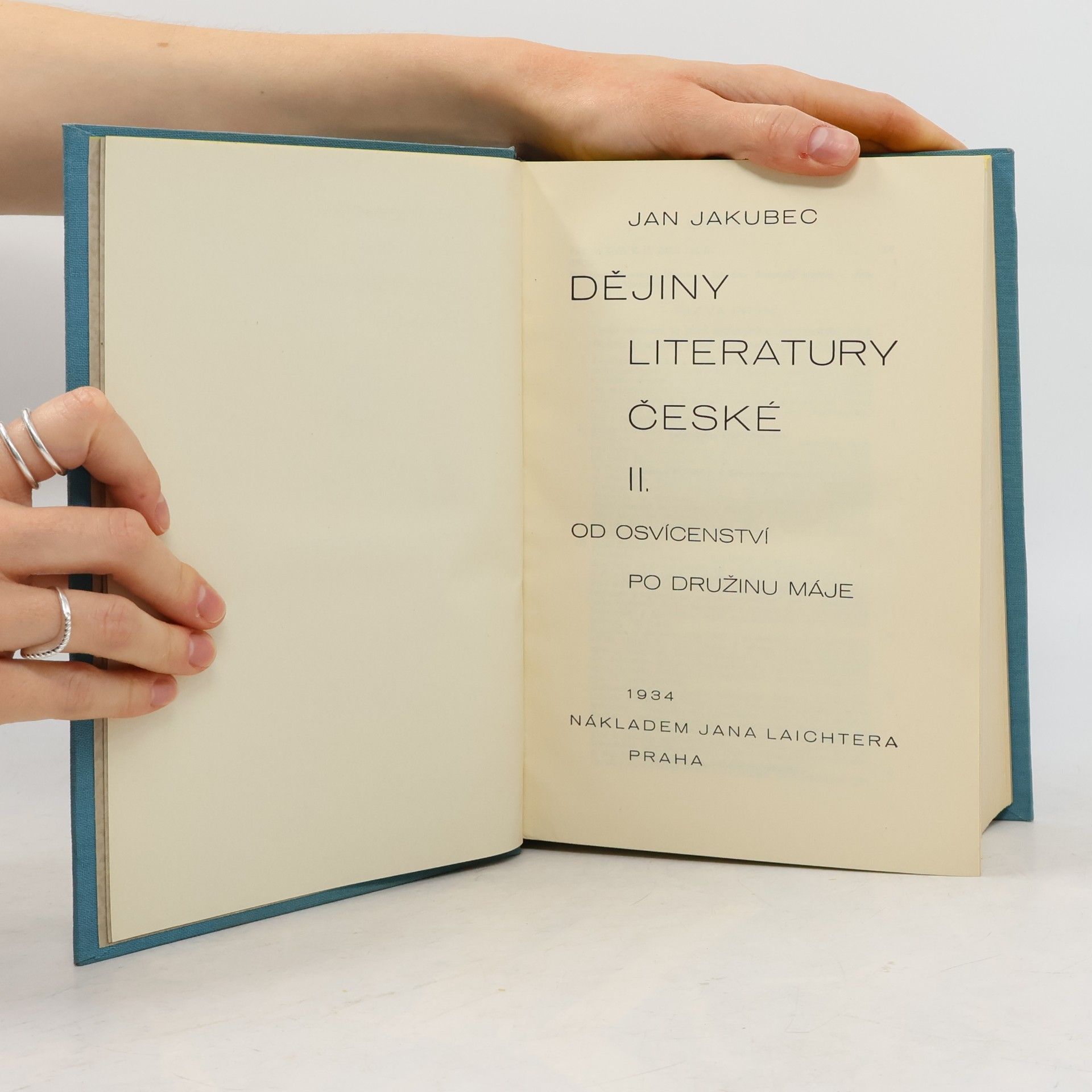 Jan Jakubec Dějiny literatury české 2