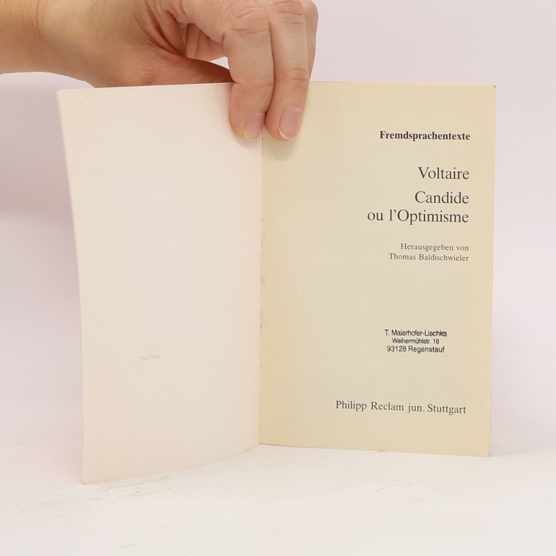 Voltaire Candide